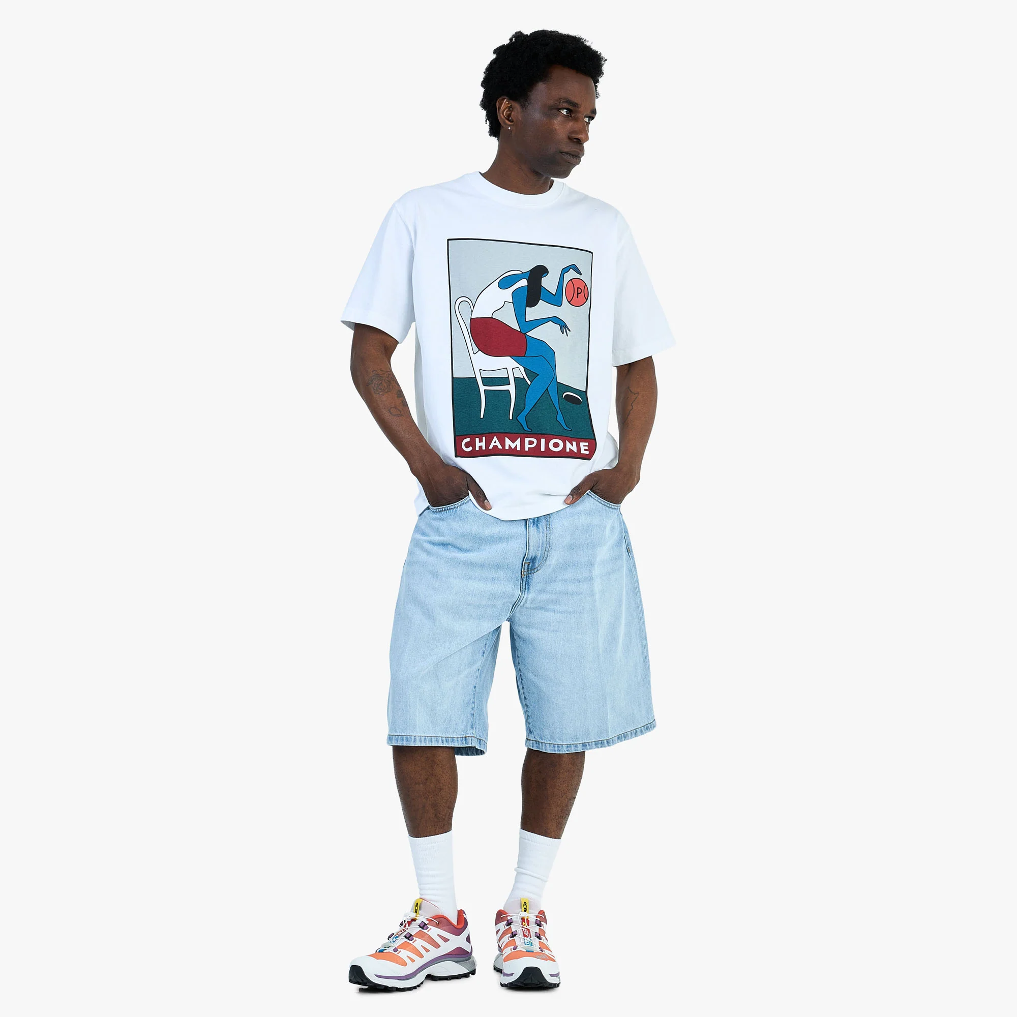 by Parra Champione T-Shirt / White - Image 6