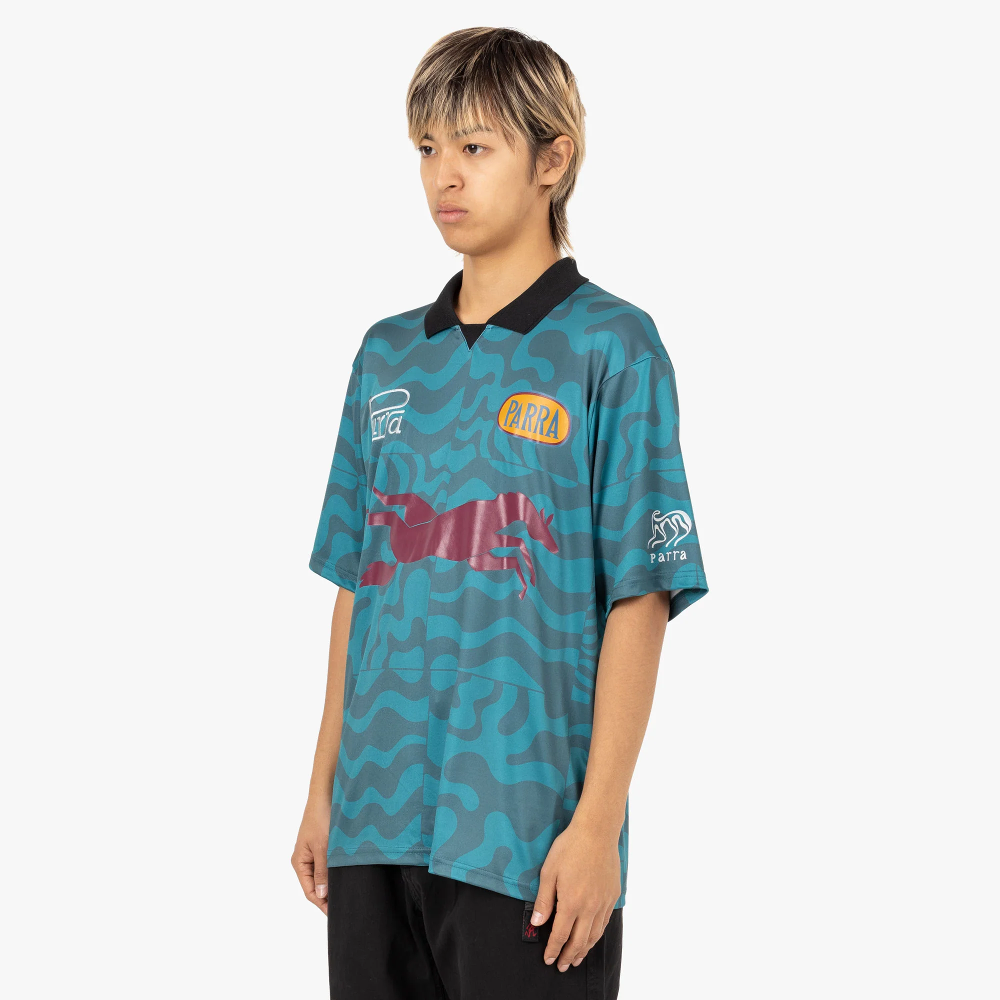 by Parra Flage Polo Shirt / Deep Sea Green - Image 2