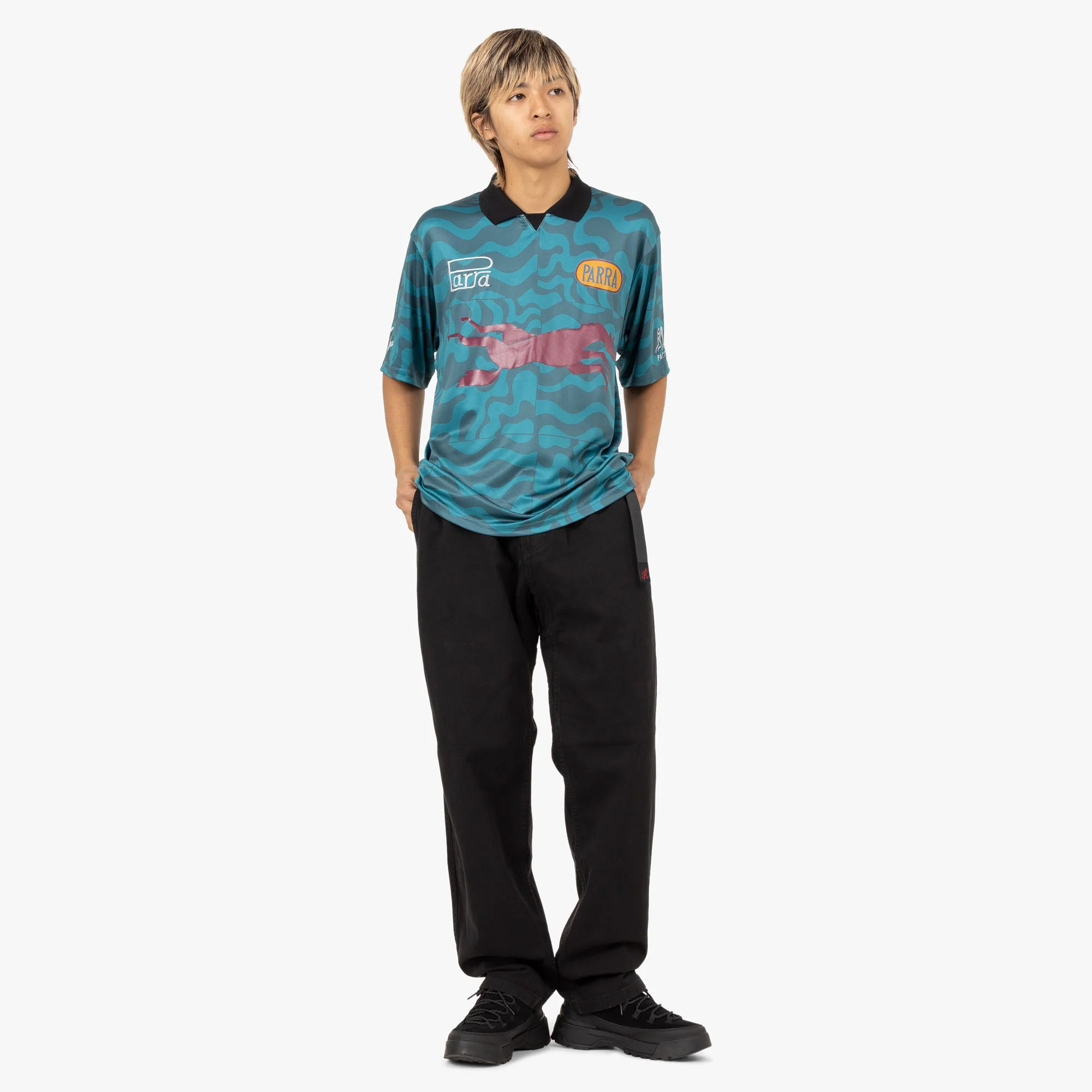 by Parra Flage Polo Shirt / Deep Sea Green - Image 6