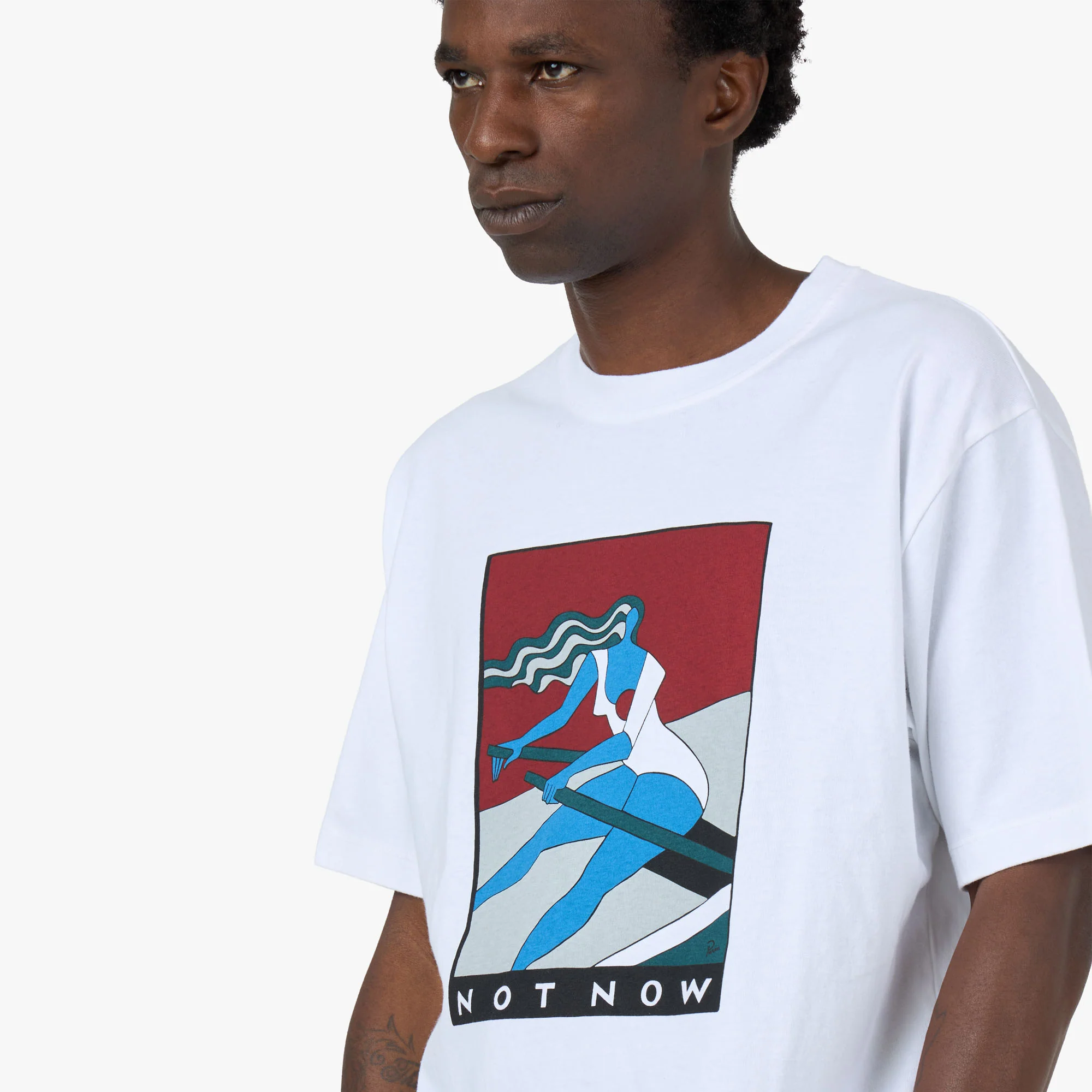 by Parra Into Nowhere T-Shirt White - Image 4