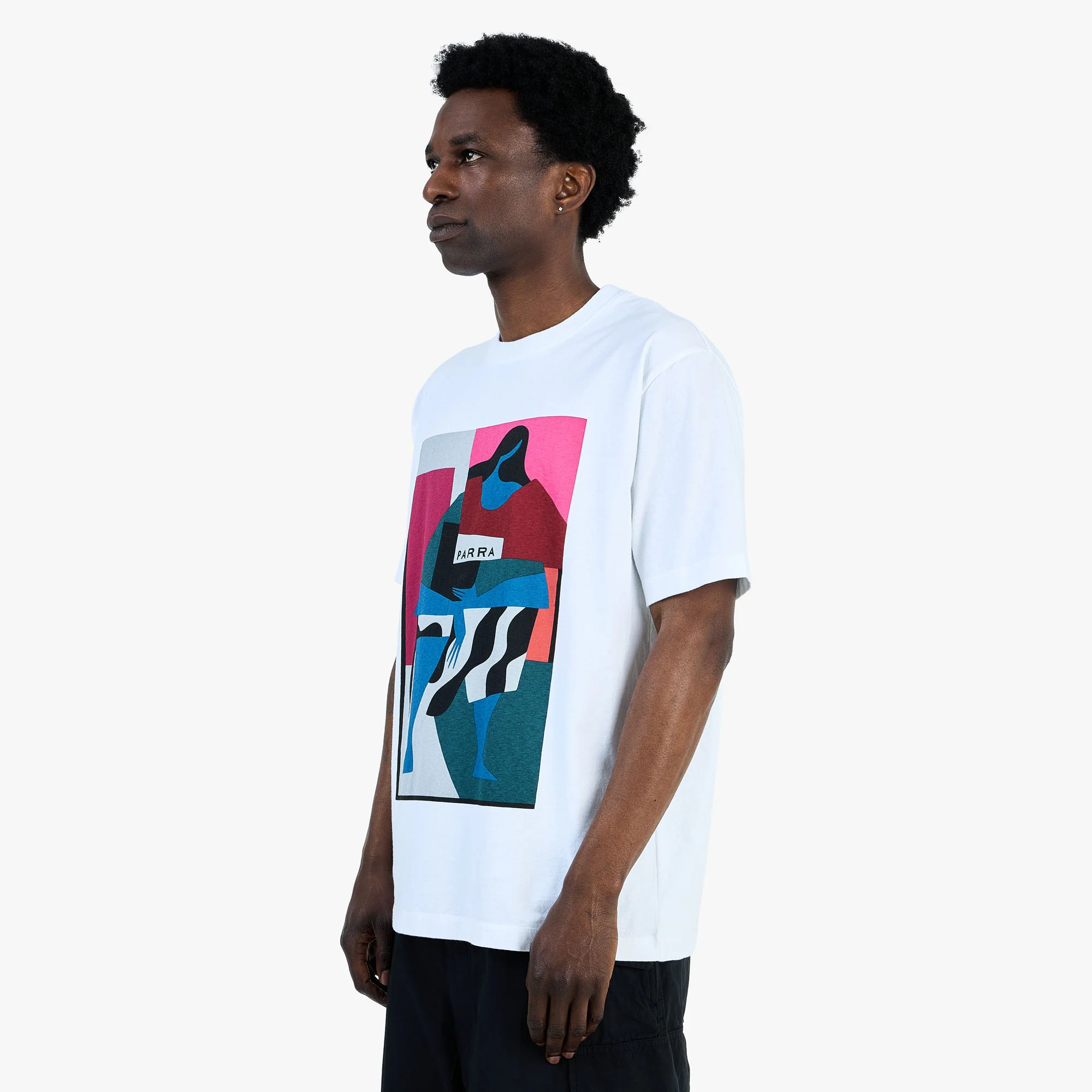 by Parra Reading The Square T-Shirt / White - Image 2
