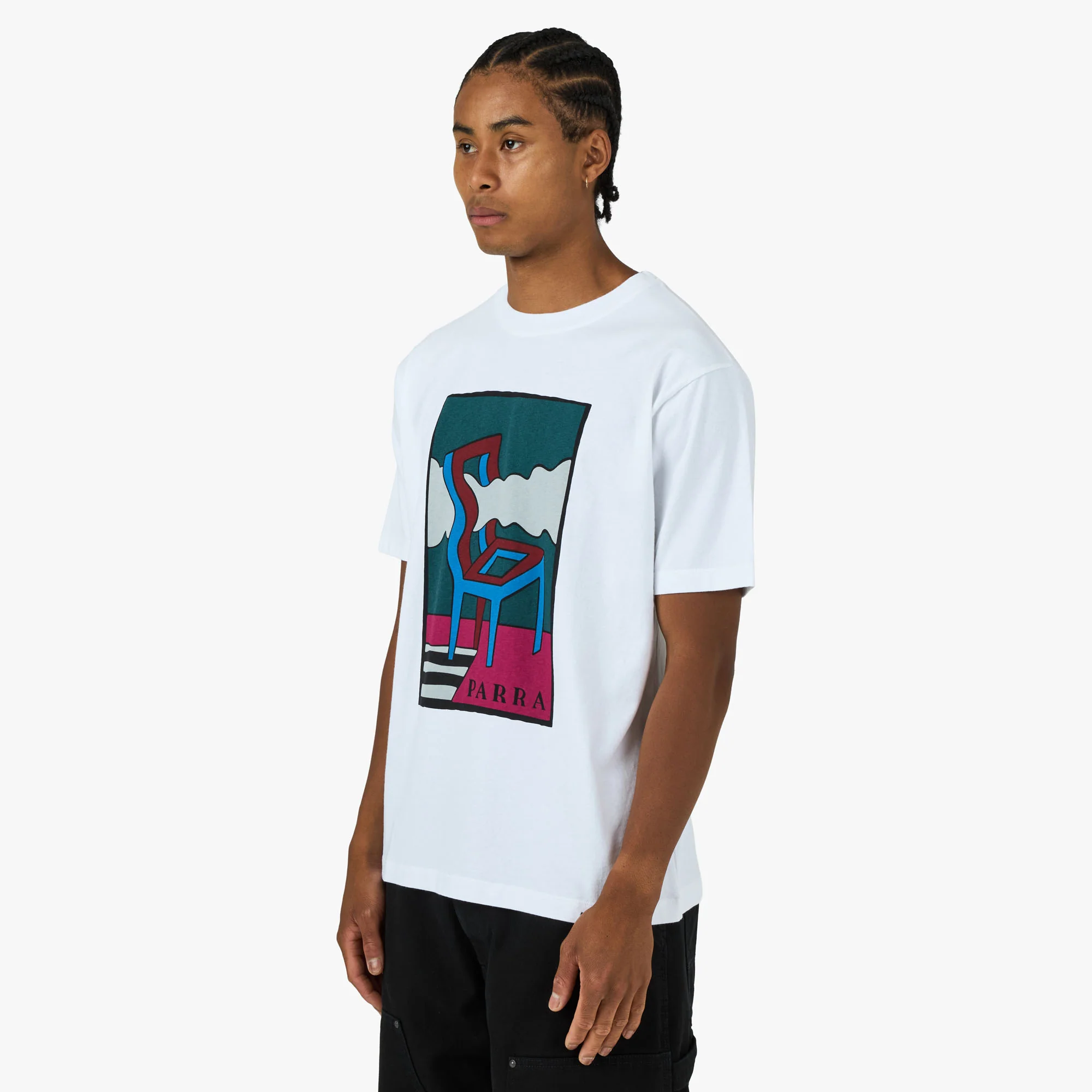 by Parra Smoke Chair T-Shirt White - Image 2