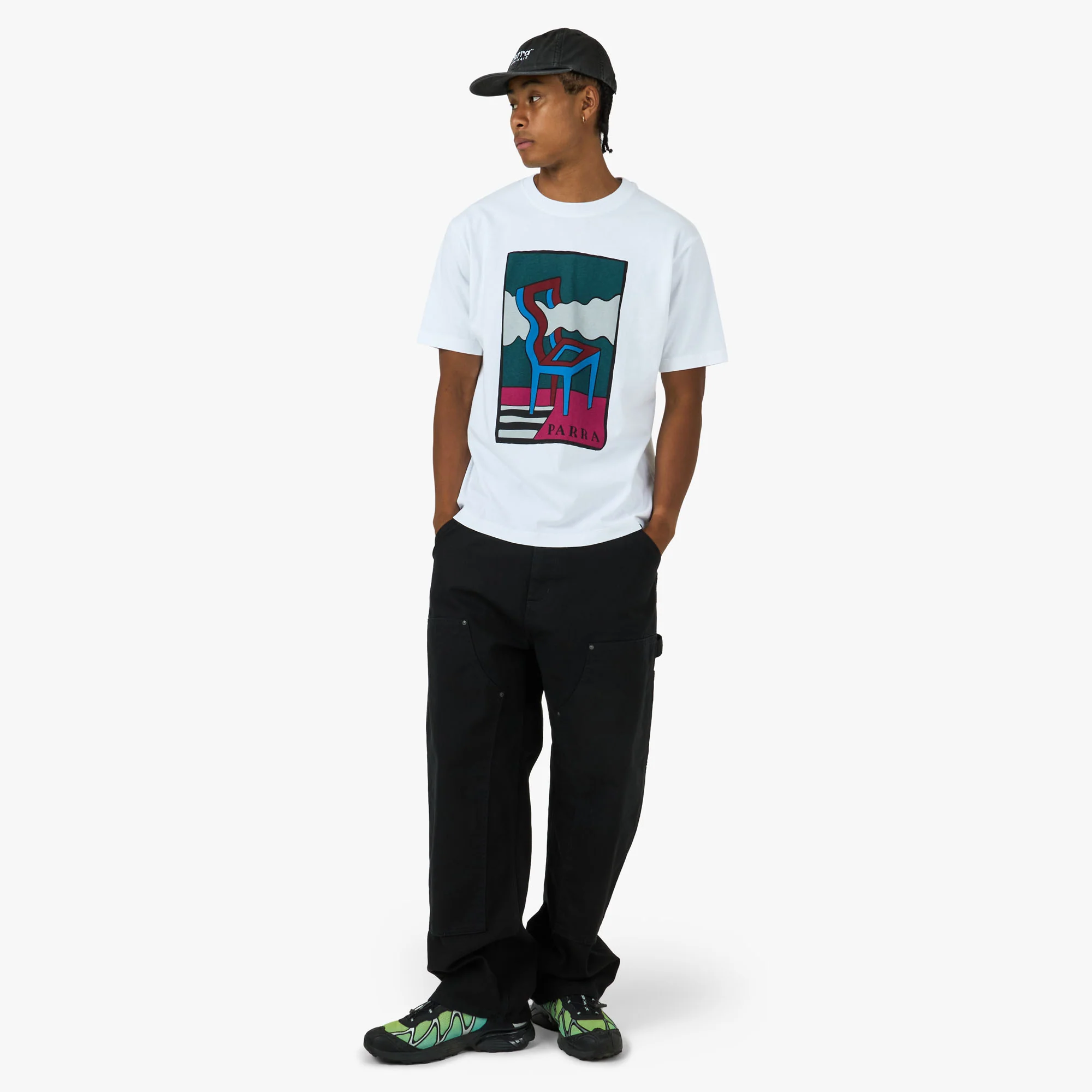 by Parra Smoke Chair T-Shirt White - Image 6