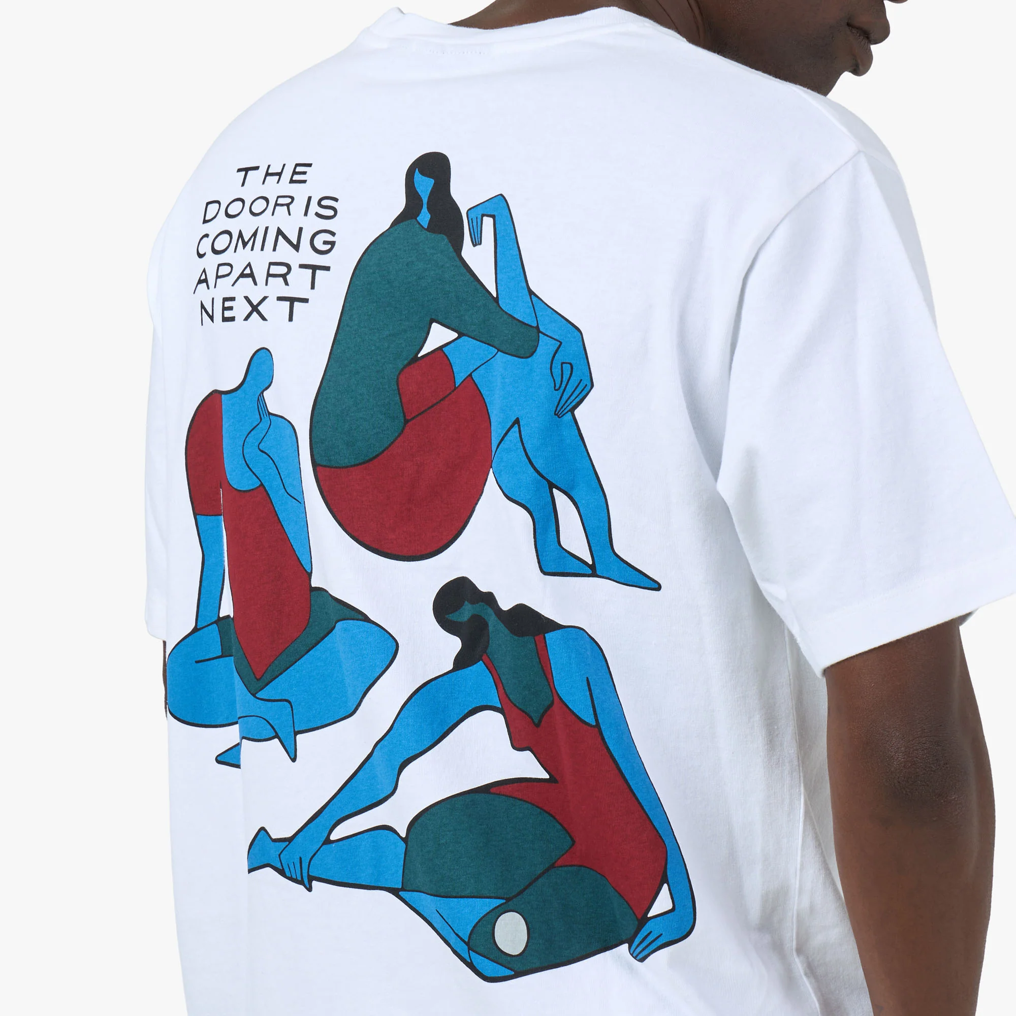 by Parra The Broken Door T-Shirt White - Image 5