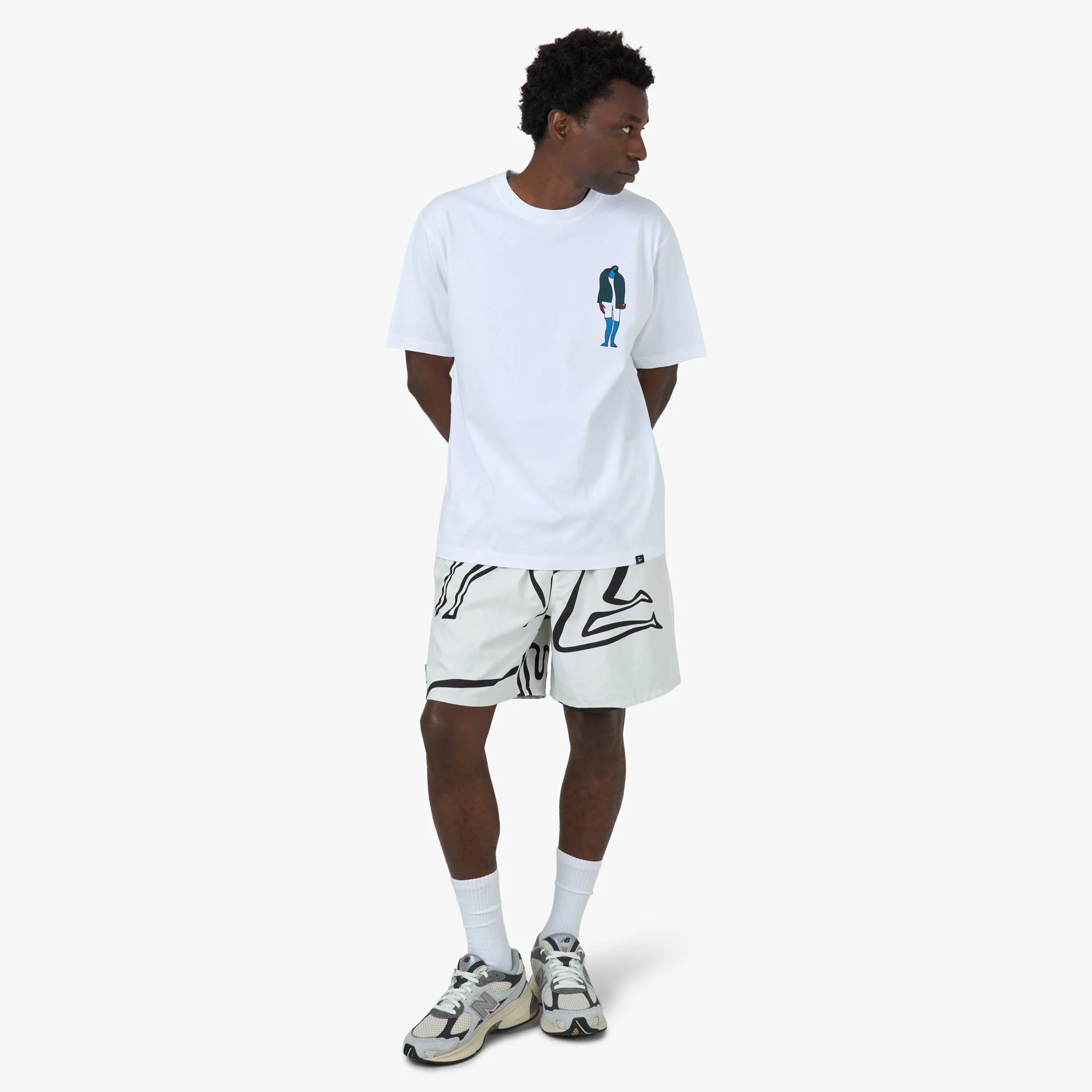 by Parra The Broken Door T-Shirt White - Image 6