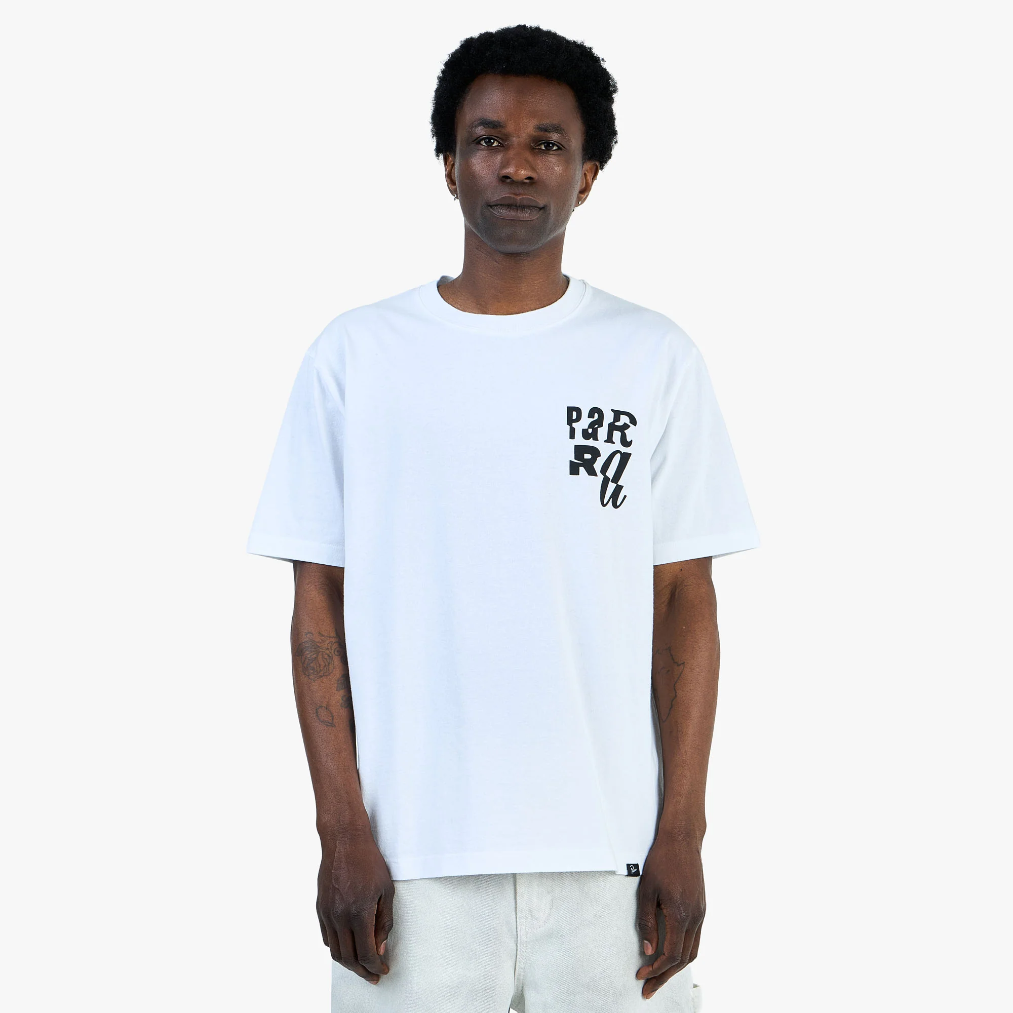 by Parra Why Are You Here T-Shirt / White - Image 2