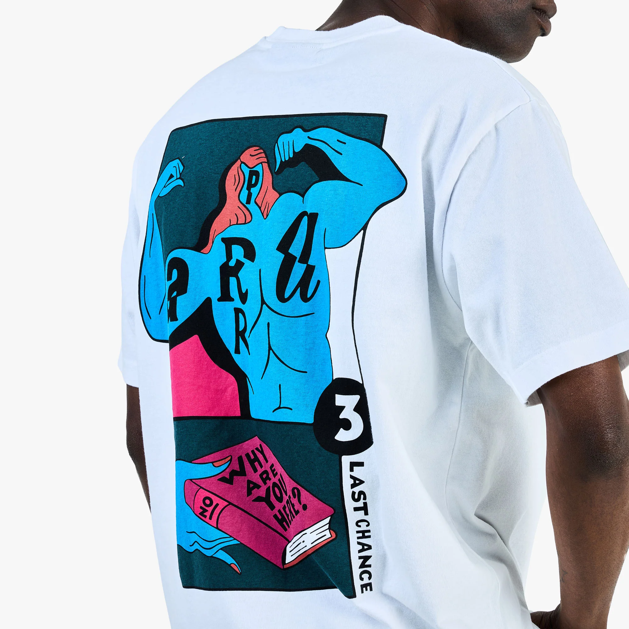 by Parra Why Are You Here T-Shirt / White - Image 5