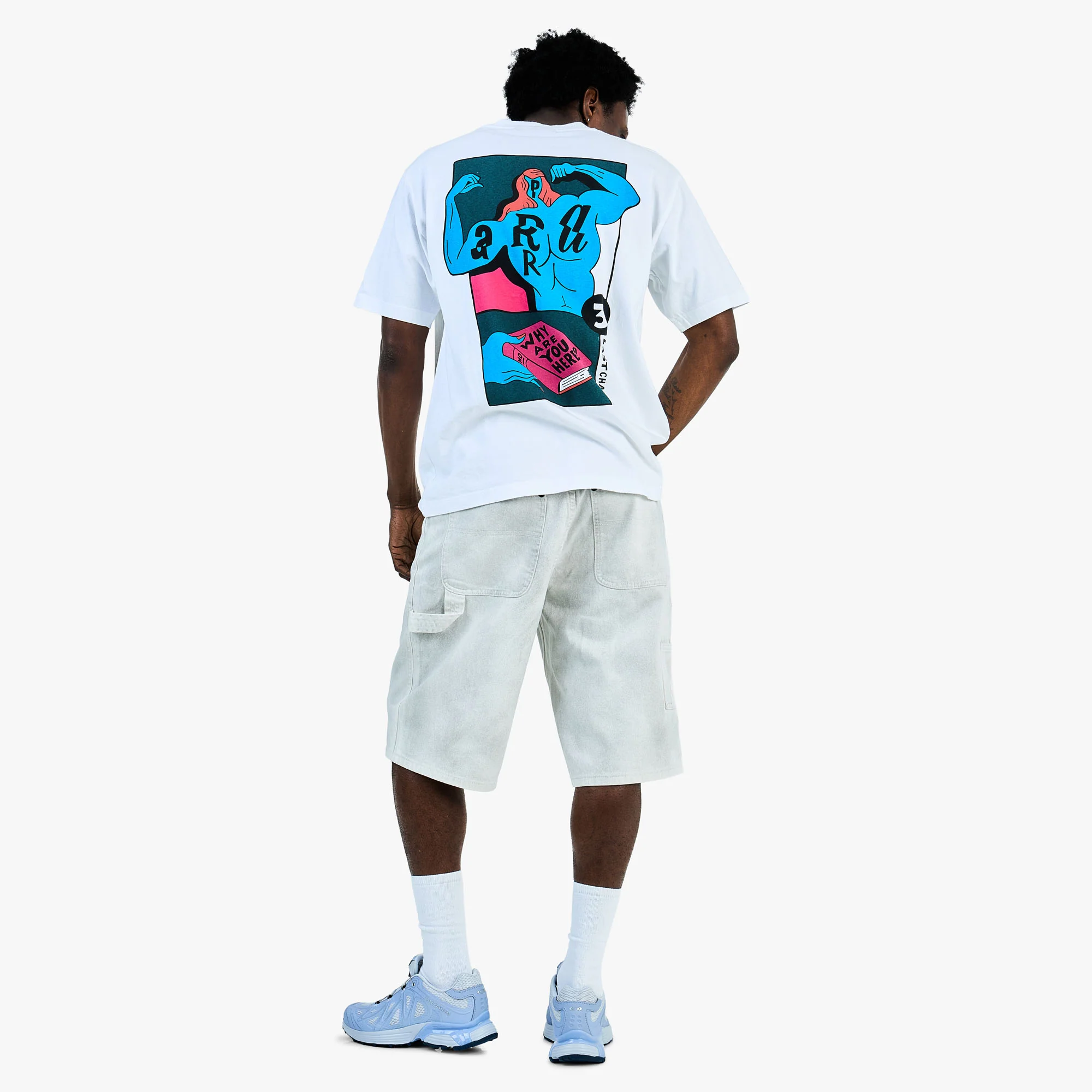 by Parra Why Are You Here T-Shirt / White - Image 7