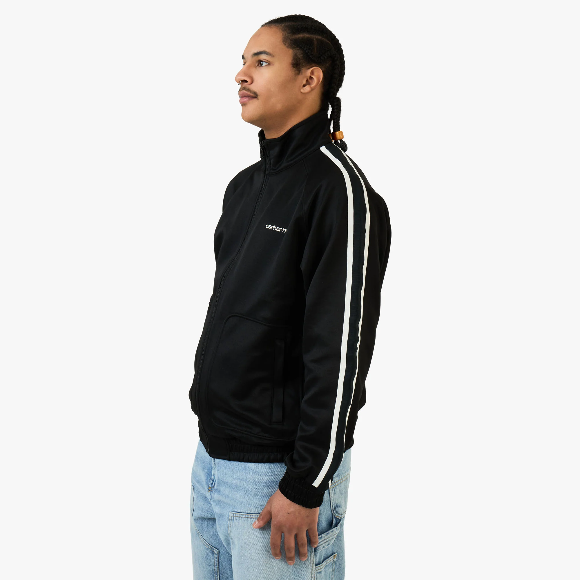 Carhartt WIP Bolar Sweat Jacket Black / Wax - Image 2
