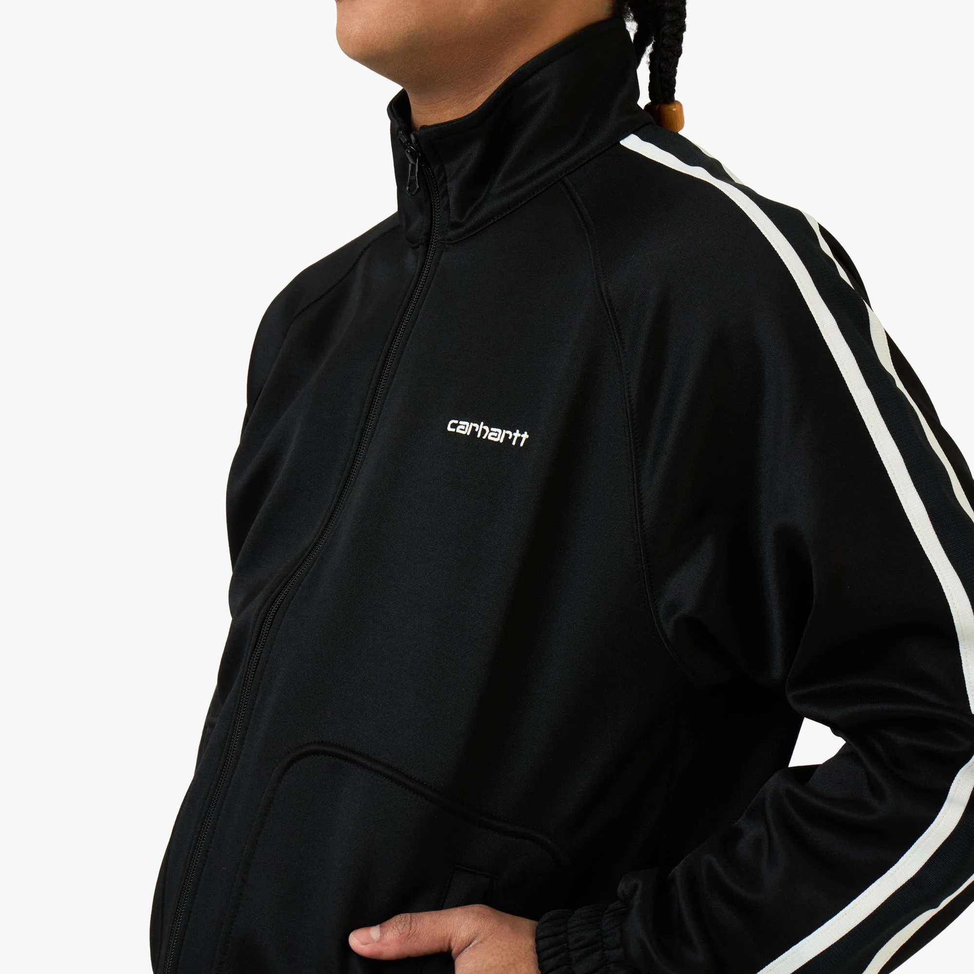 Carhartt WIP Bolar Sweat Jacket Black / Wax - Image 4