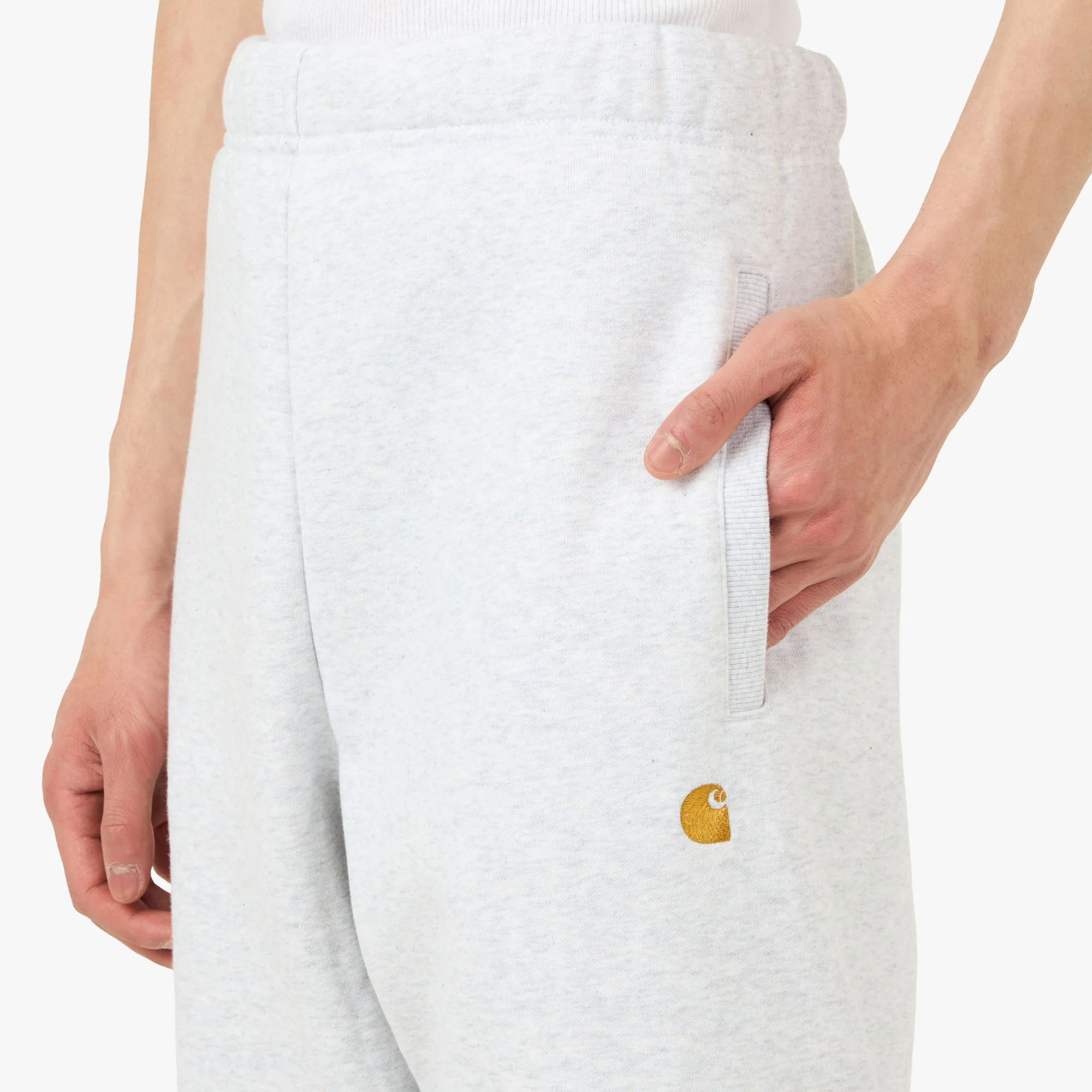 Carhartt WIP Chase Sweat Pant Ash Heather - Image 4