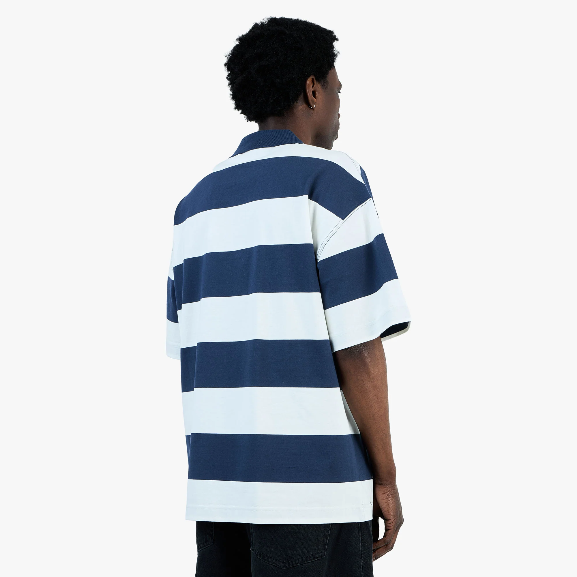 Carhartt WIP Delray Polo Delray Stripe / Blue - Image 3