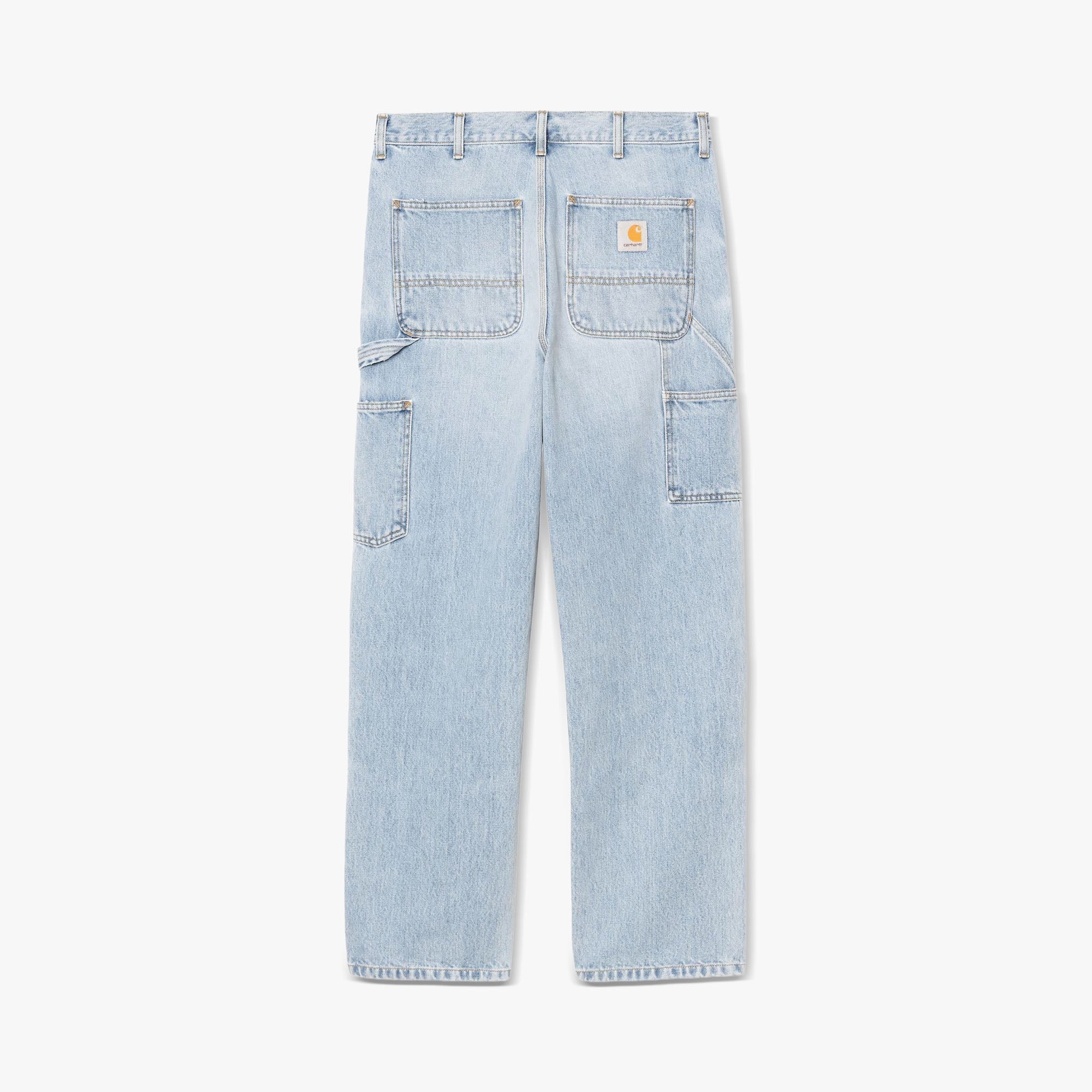 Carhartt WIP Double Knee Pant Blue / Heavy Bleached - Image 9