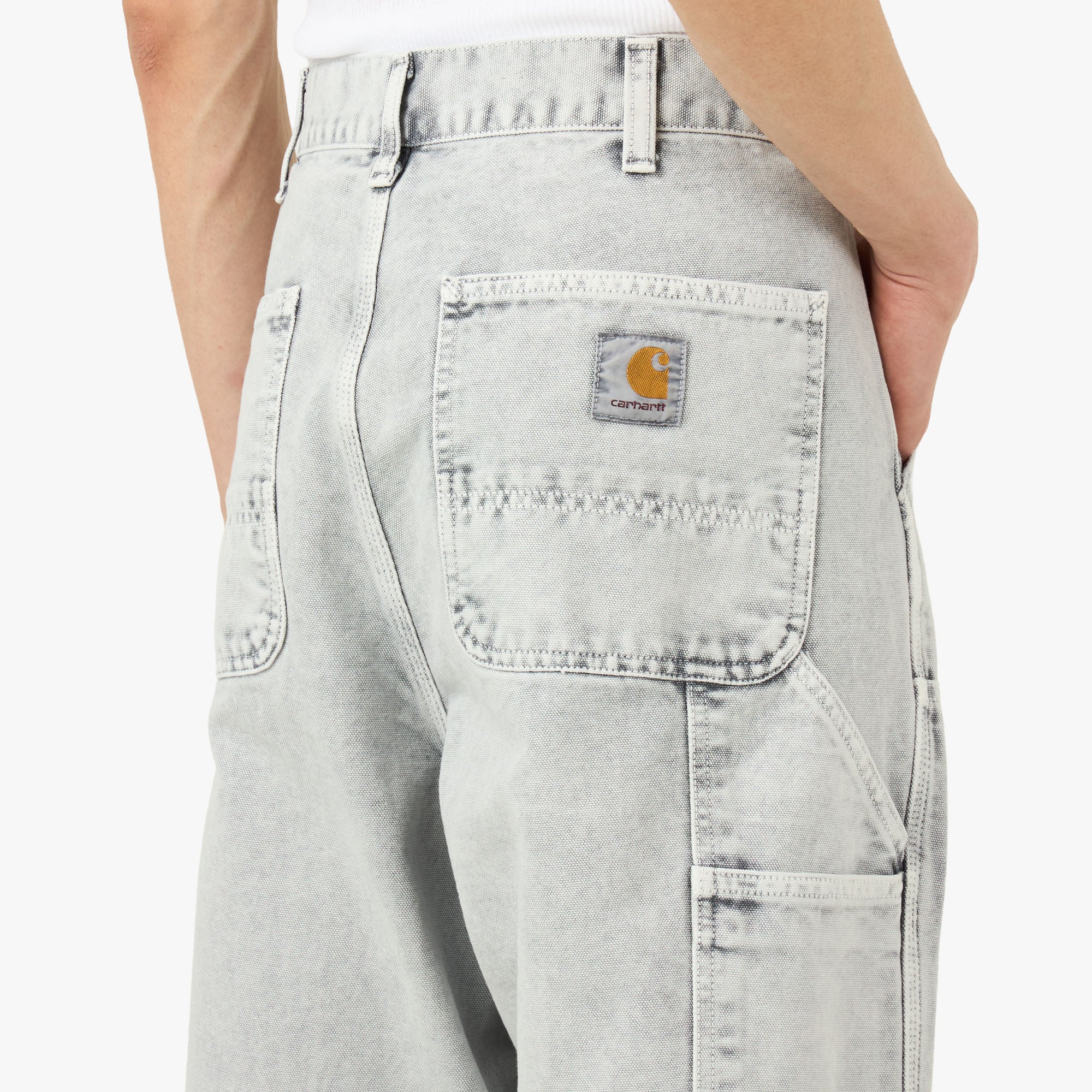 Carhartt WIP Double Knee Pant / Chalk Wash - Image 5