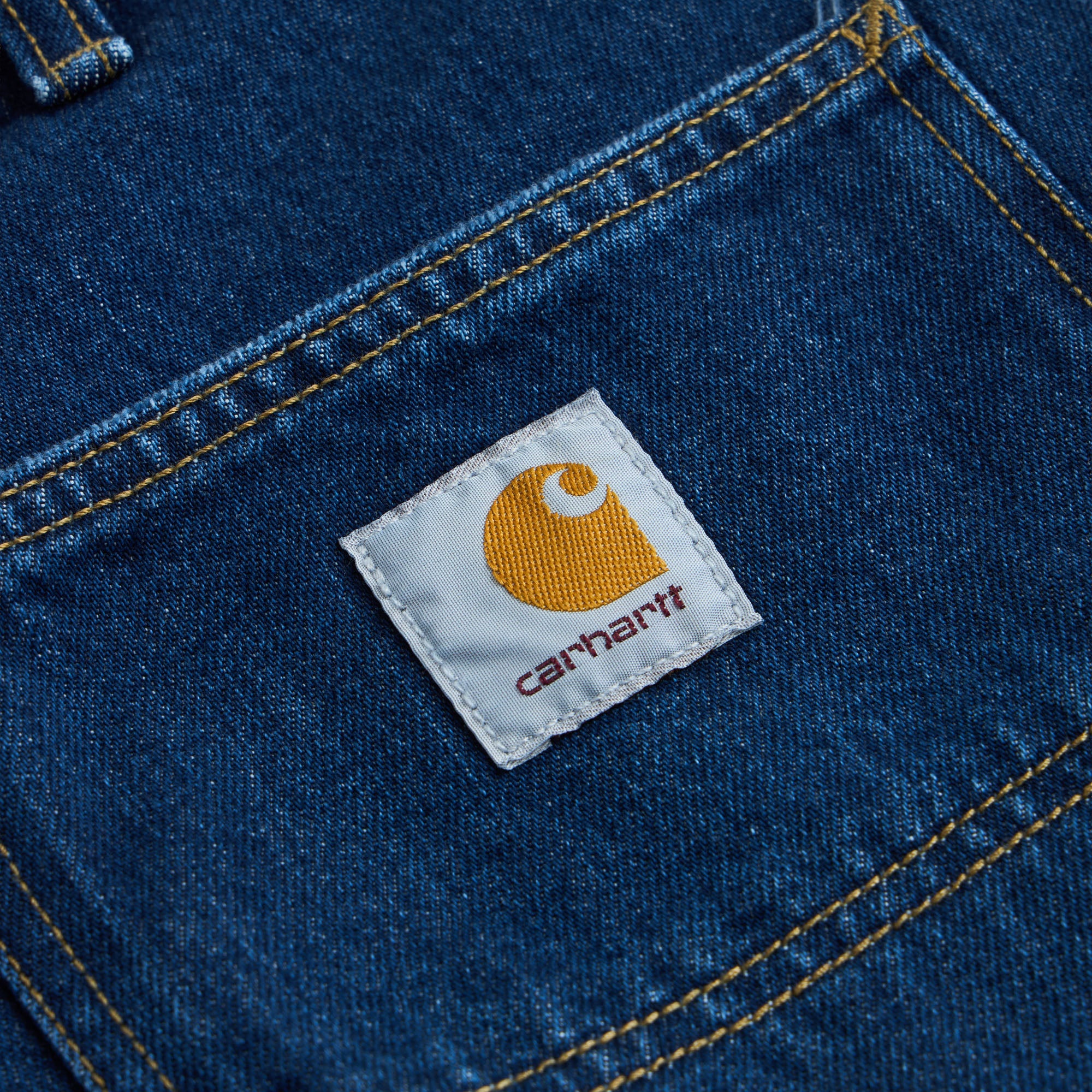 Carhartt WIP Double Knee Short Blue / Heavy Worn Bleached - Image 11
