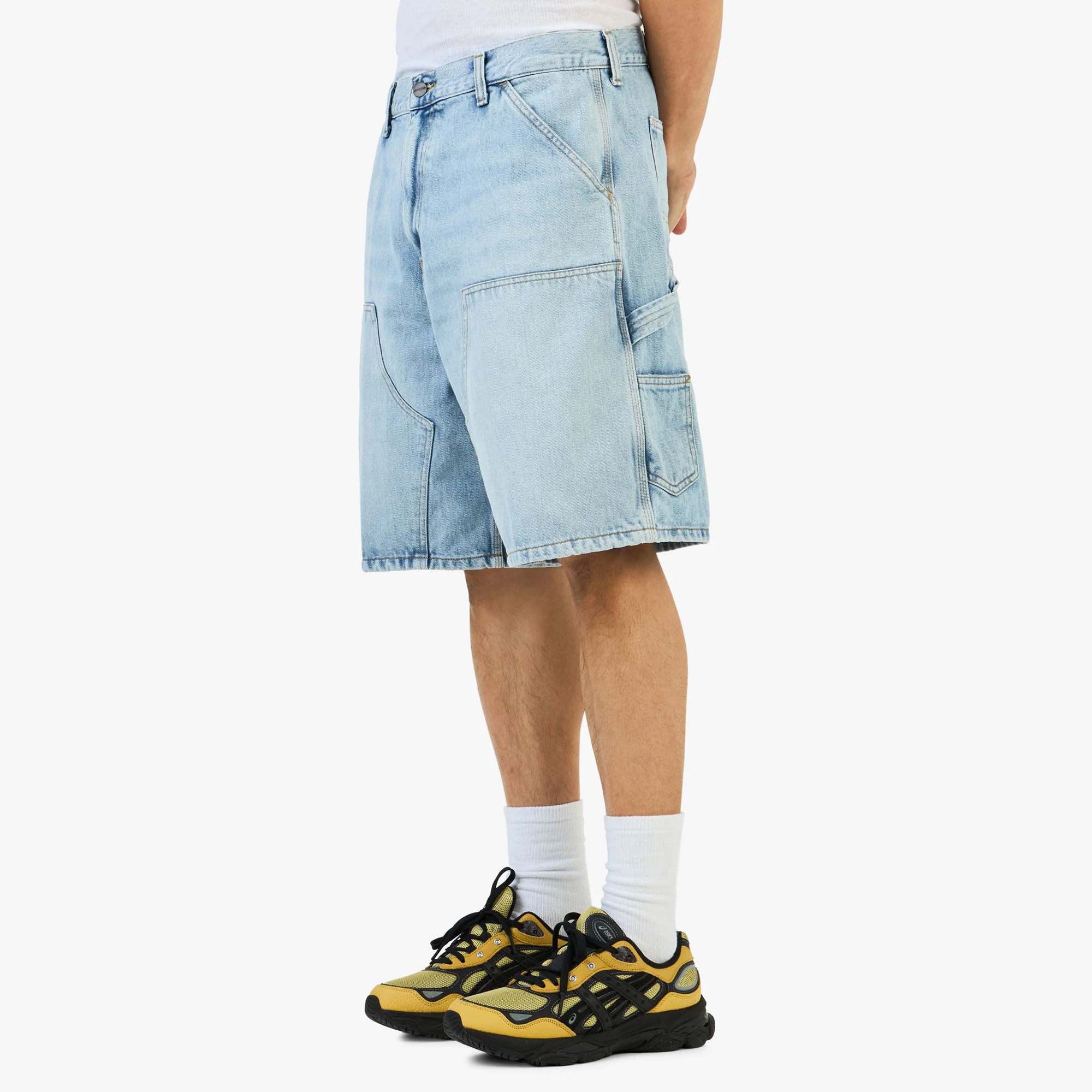 Carhartt WIP Double Knee Short Blue / Stone Washed - Image 5