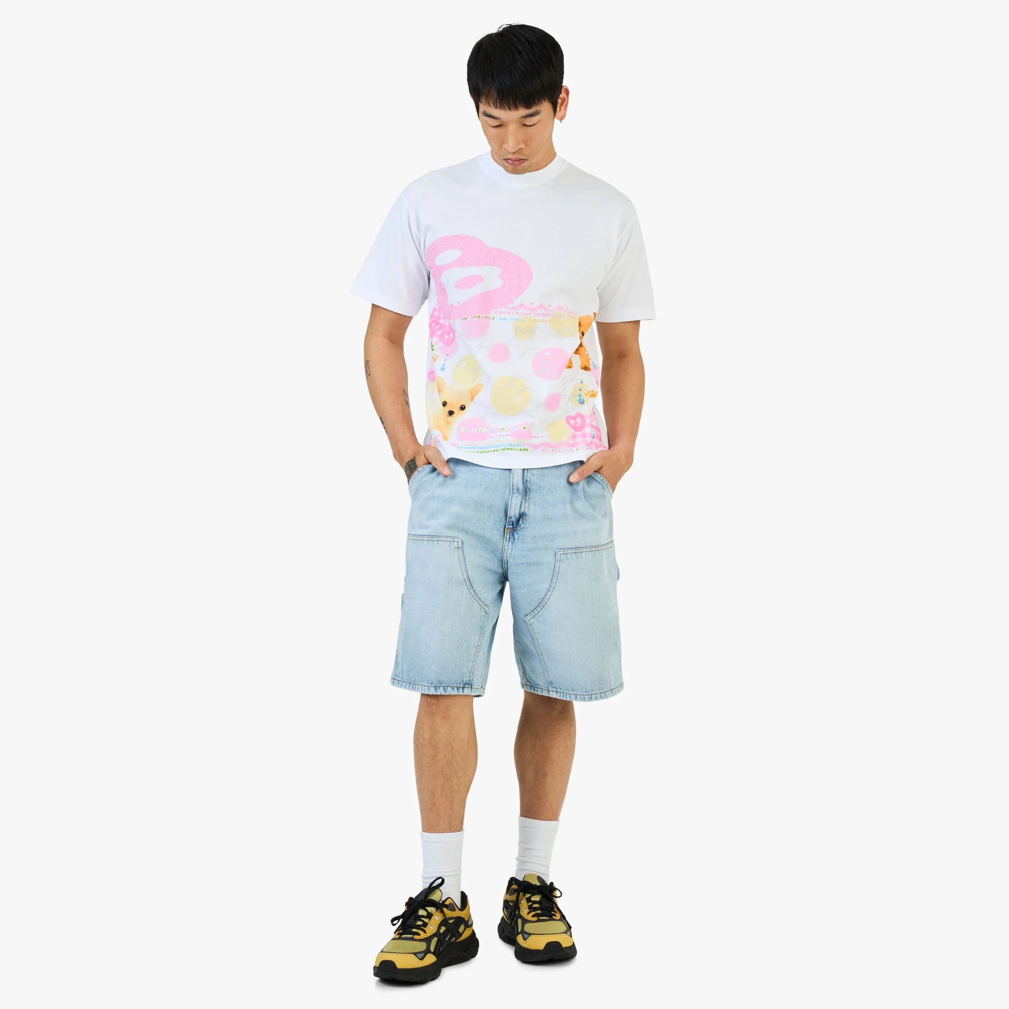 Carhartt WIP Double Knee Short Blue / Stone Washed - Image 6