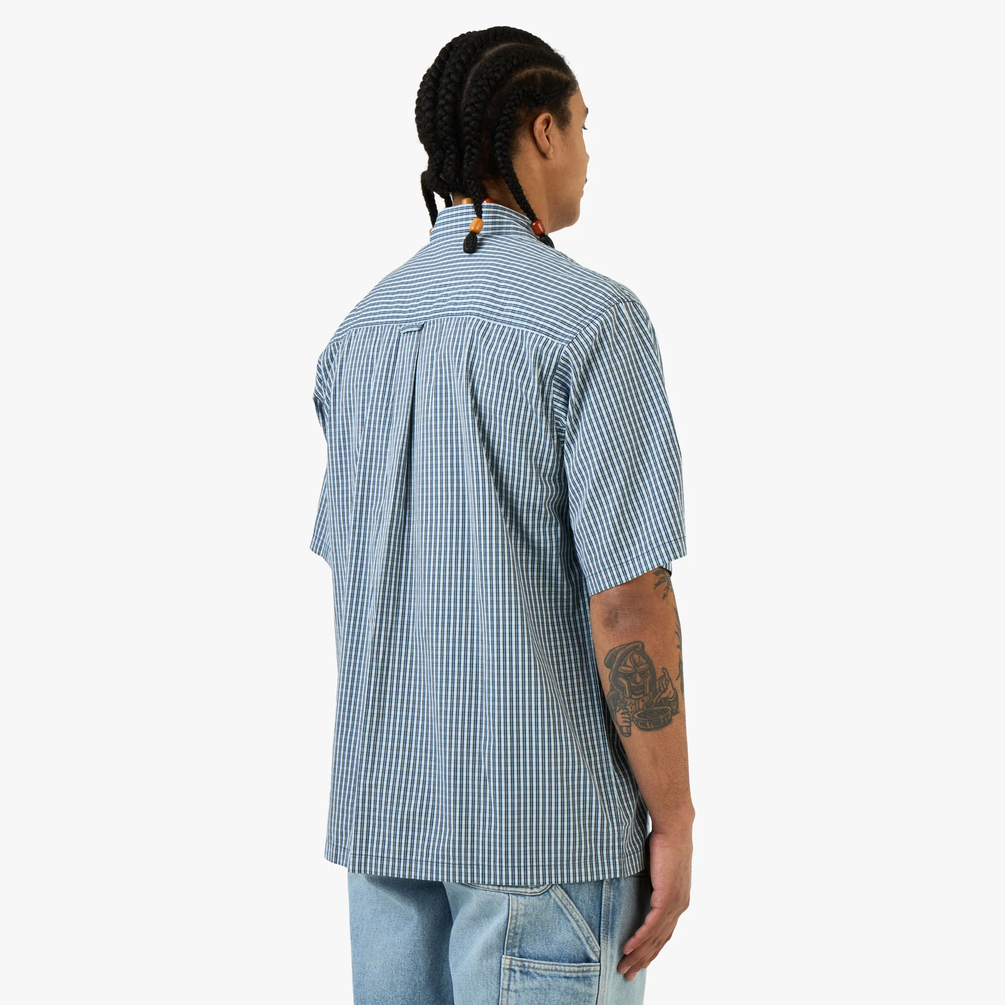 Carhartt WIP Short Sleeve Groff Shirt Groff Check / Blue River - Image 3