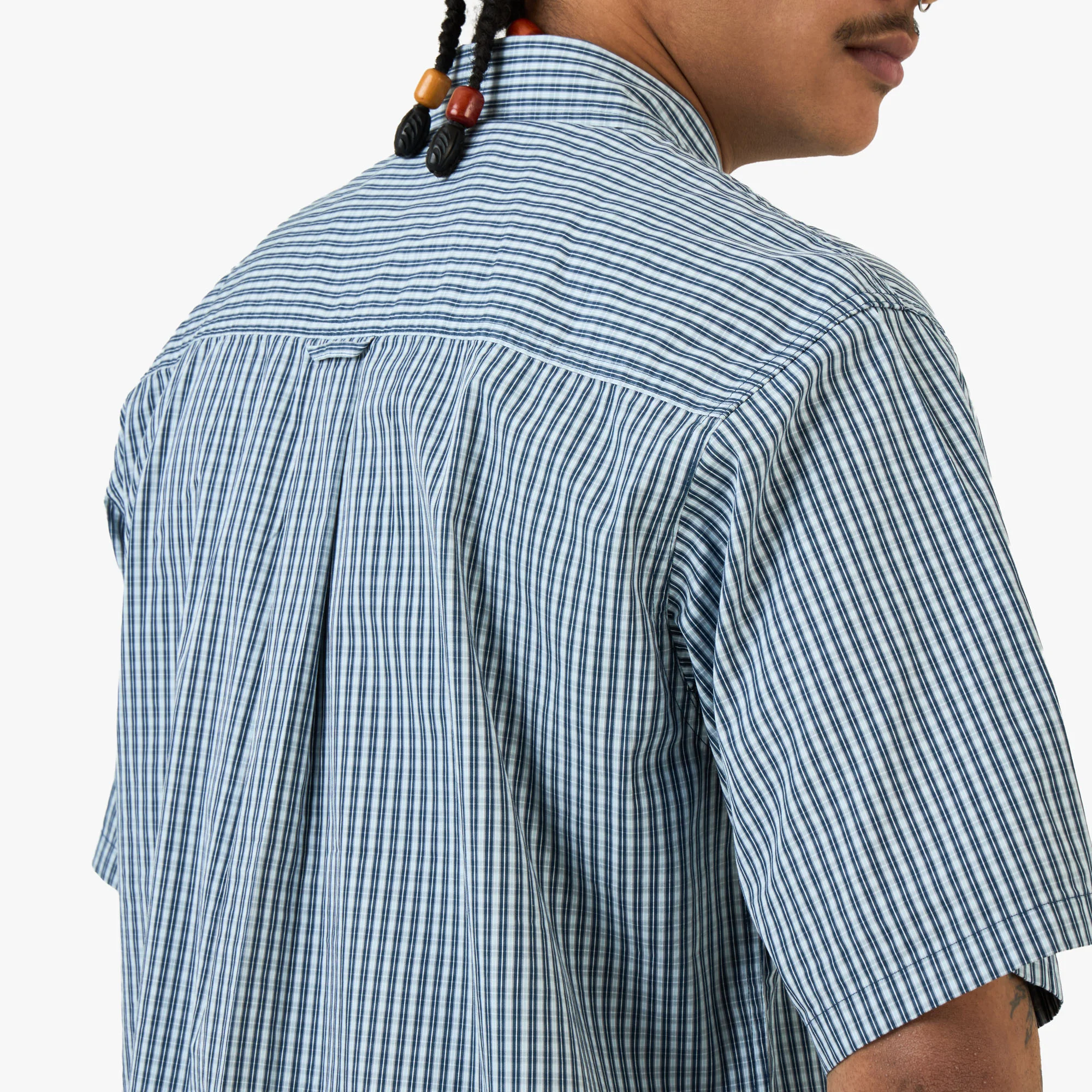Carhartt WIP Short Sleeve Groff Shirt Groff Check / Blue River - Image 5