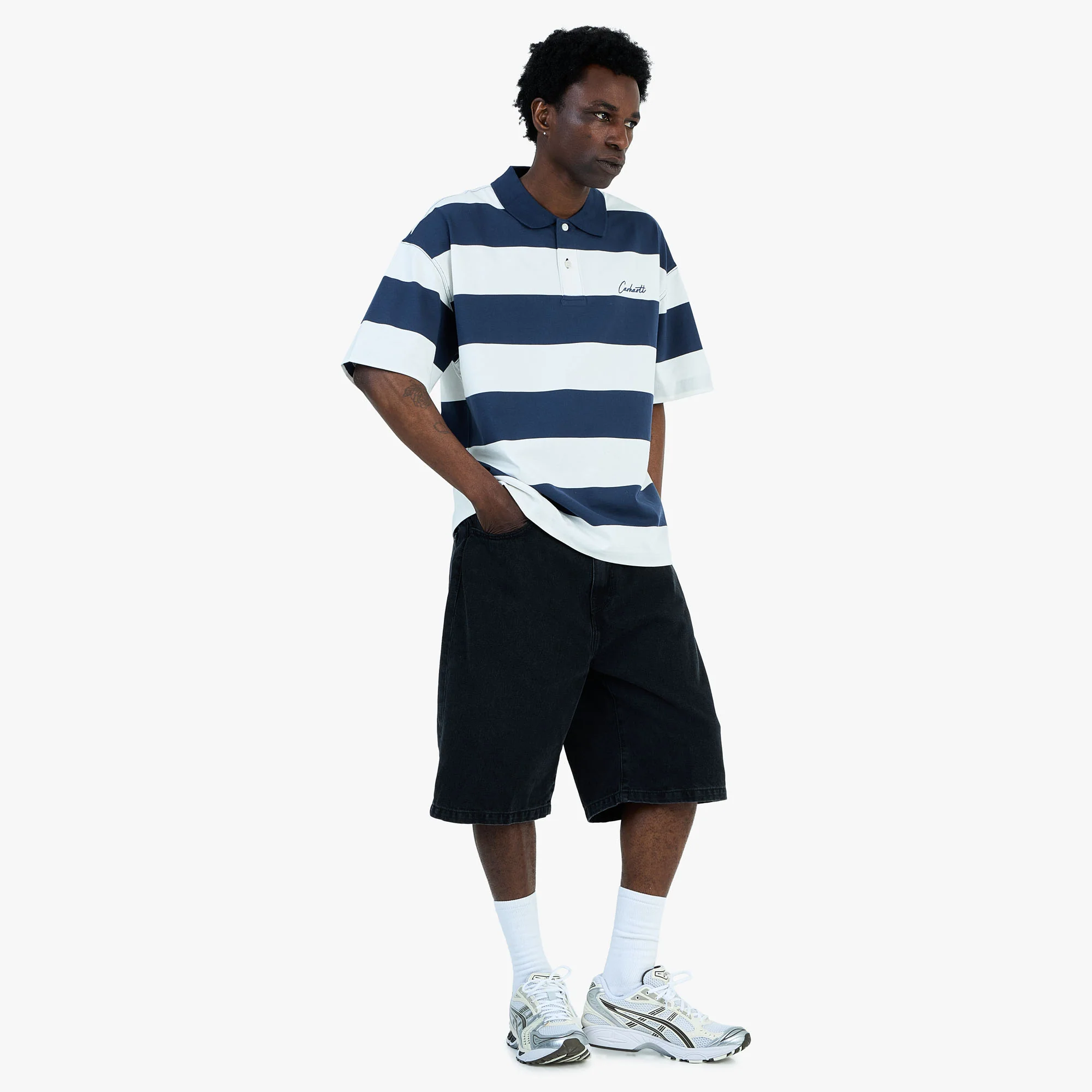Carhartt WIP Landon Short Black/Stone Washed - Image 6