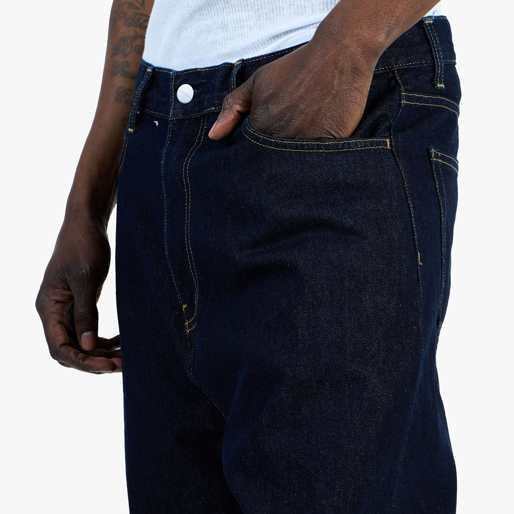 Carhartt WIP Landon Short Blue / Rinsed - Image 4