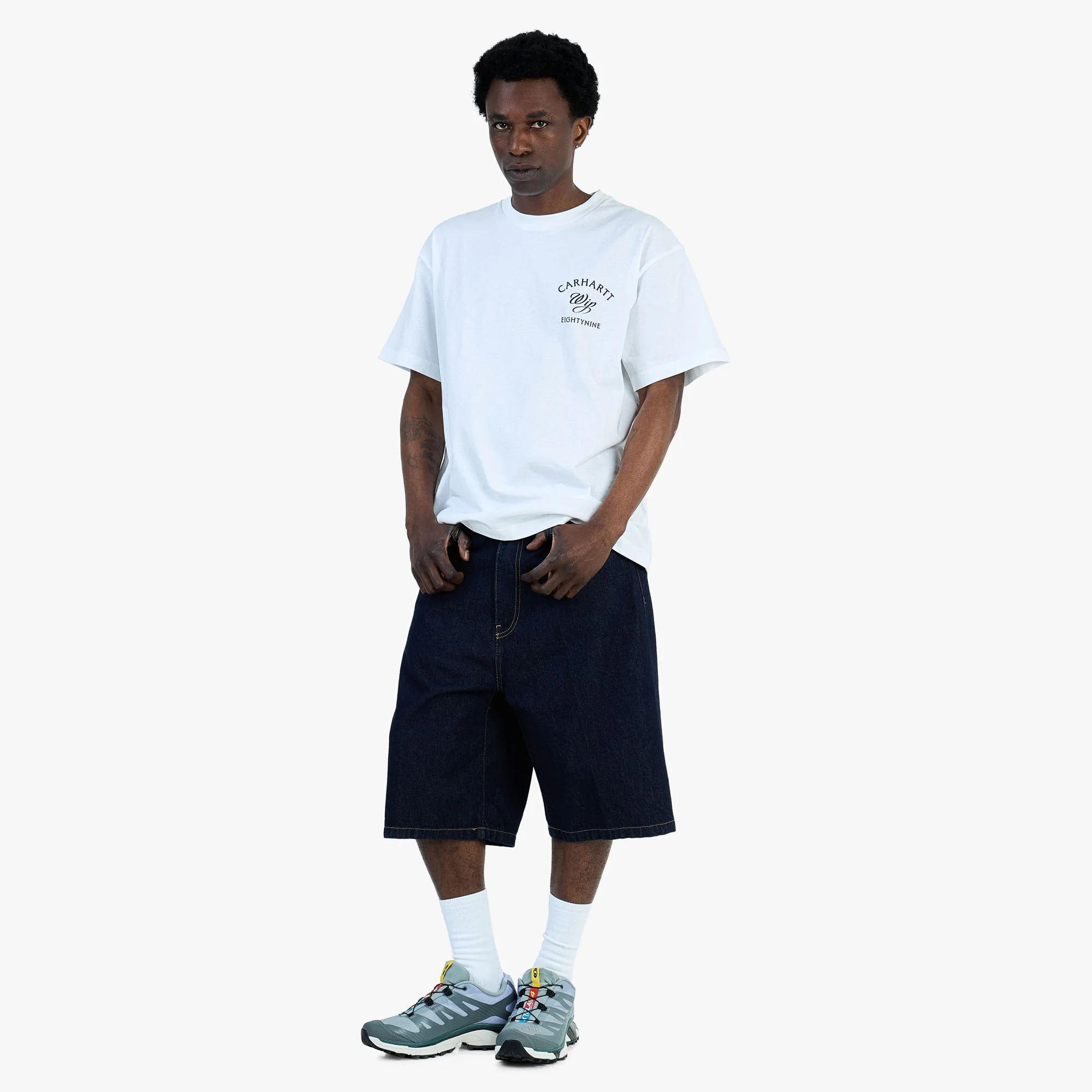 Carhartt WIP Landon Short Blue / Rinsed - Image 6