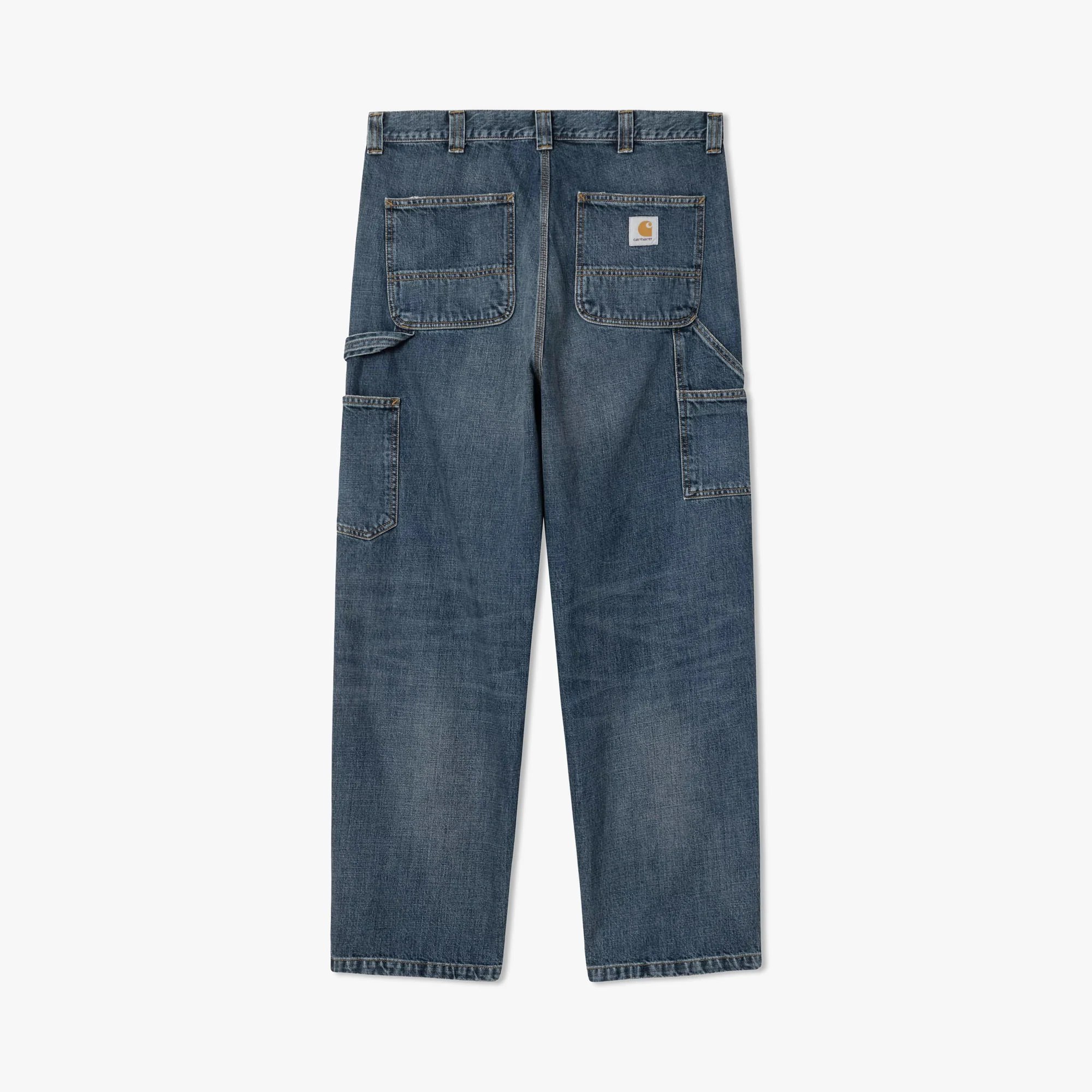 Carhartt WIP OG Double Knee Pant Blue/Dark Used Wash - Image 8