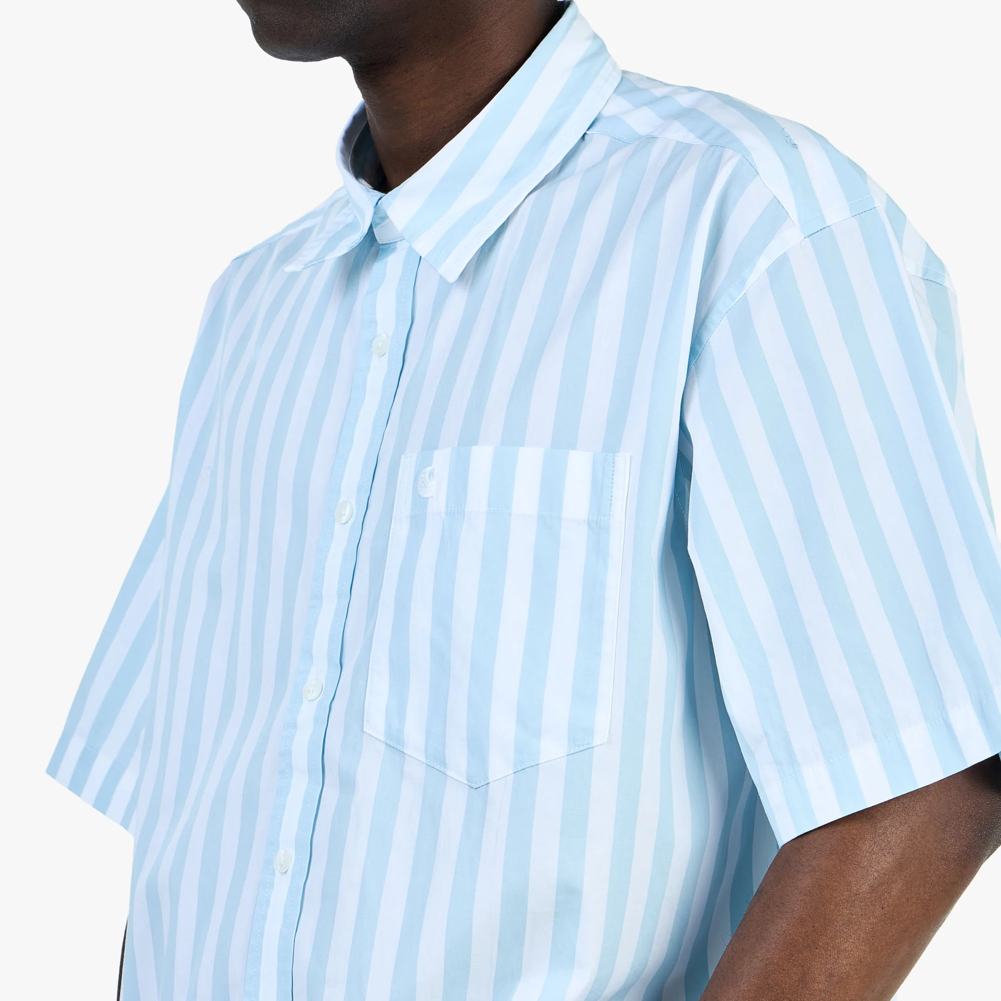 Carhartt WIP Royce Shirt Royce Stripe / Icaria - White - Image 4