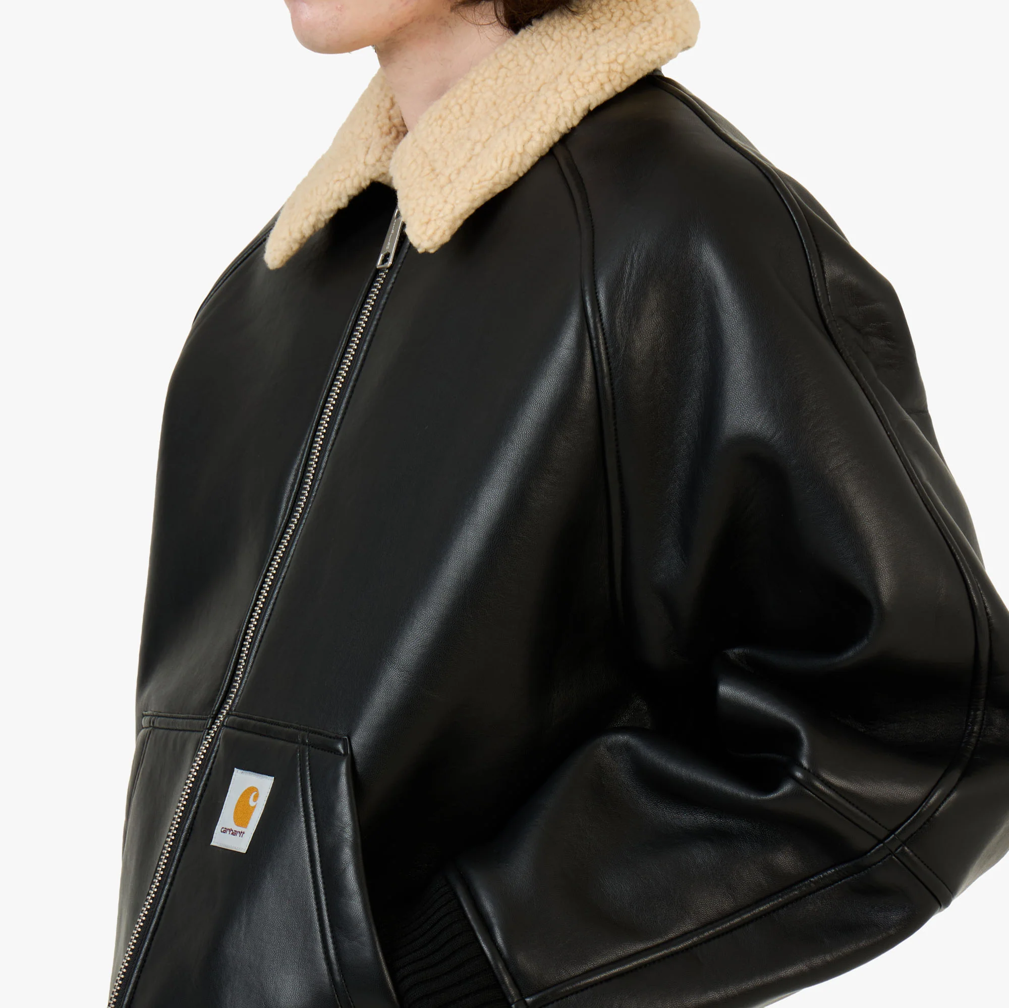 Carhartt Wip Shepton Jacket Black/Natural - Image 4