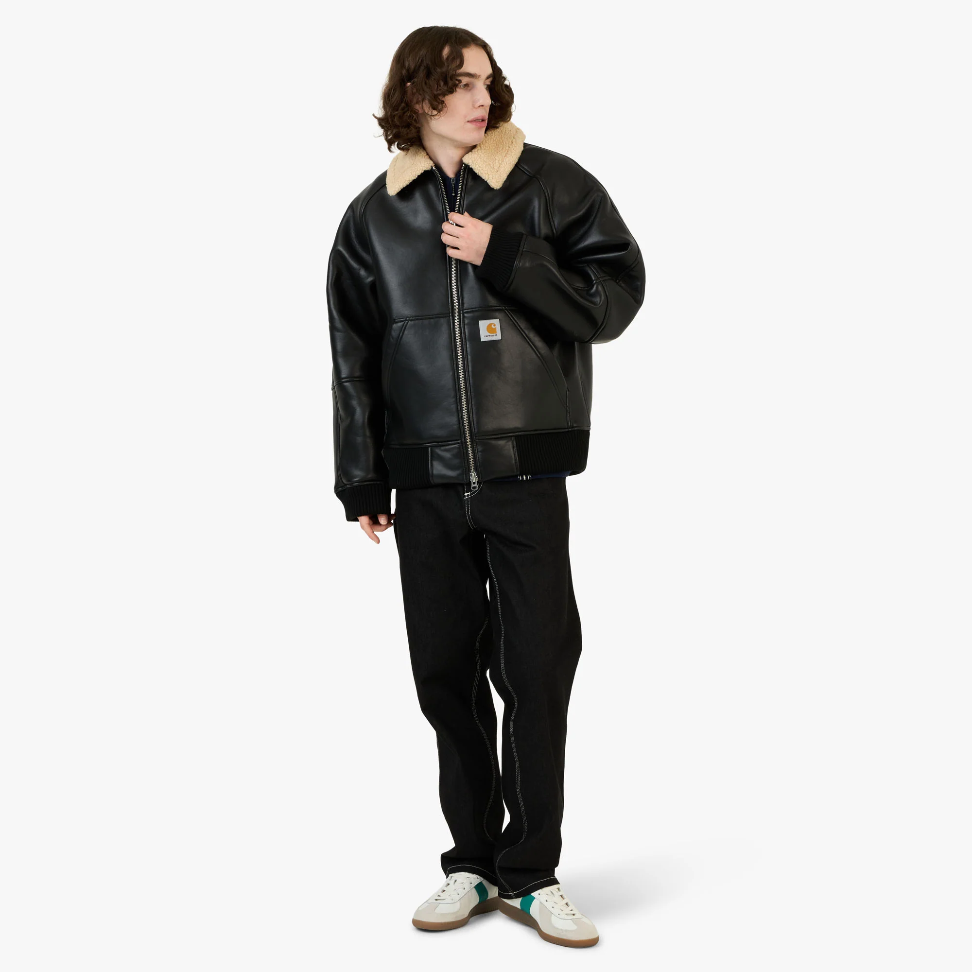 Carhartt Wip Shepton Jacket Black/Natural - Image 6