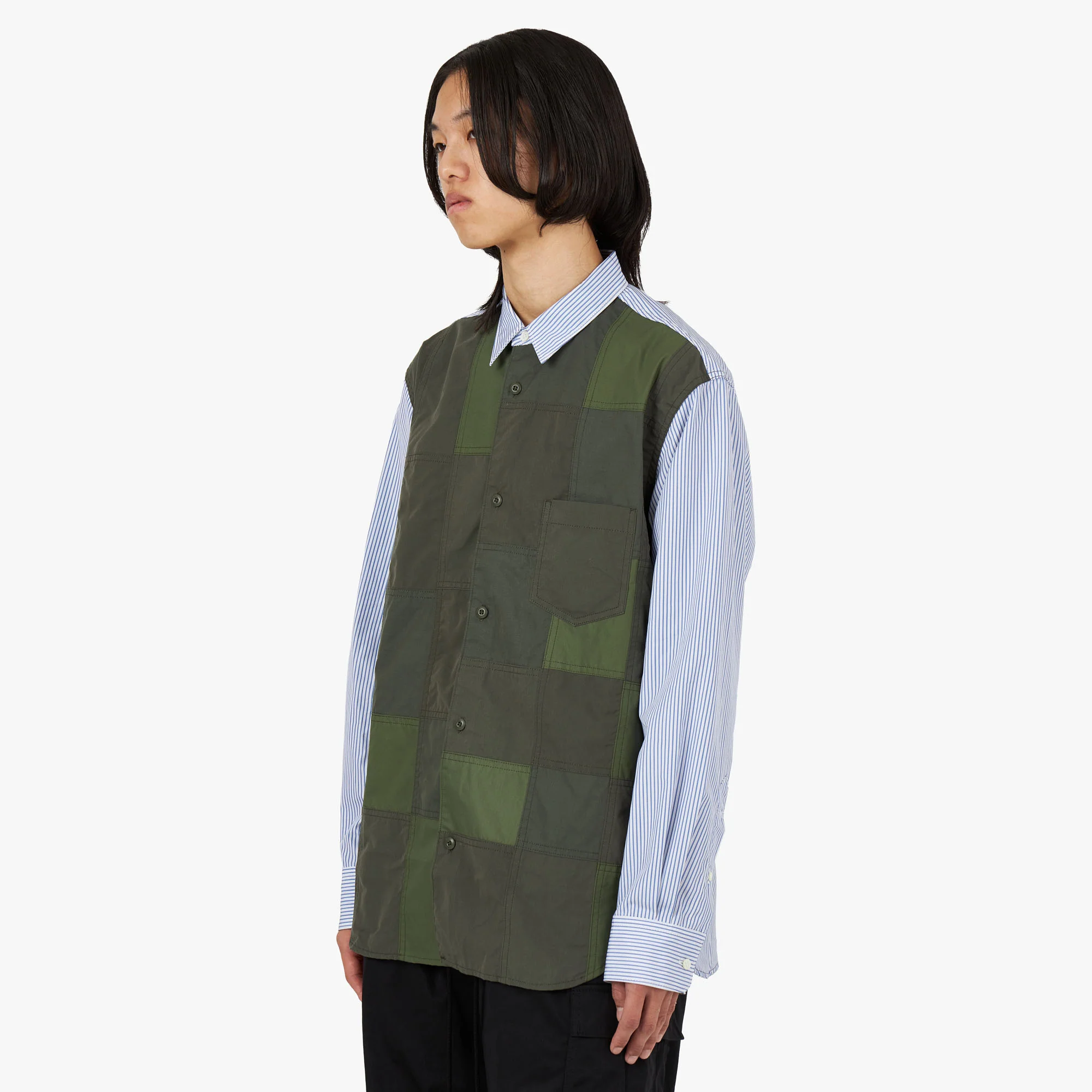 COMME des GARÇONS HOMME Multi Fabric Shirt / Mix - Image 4