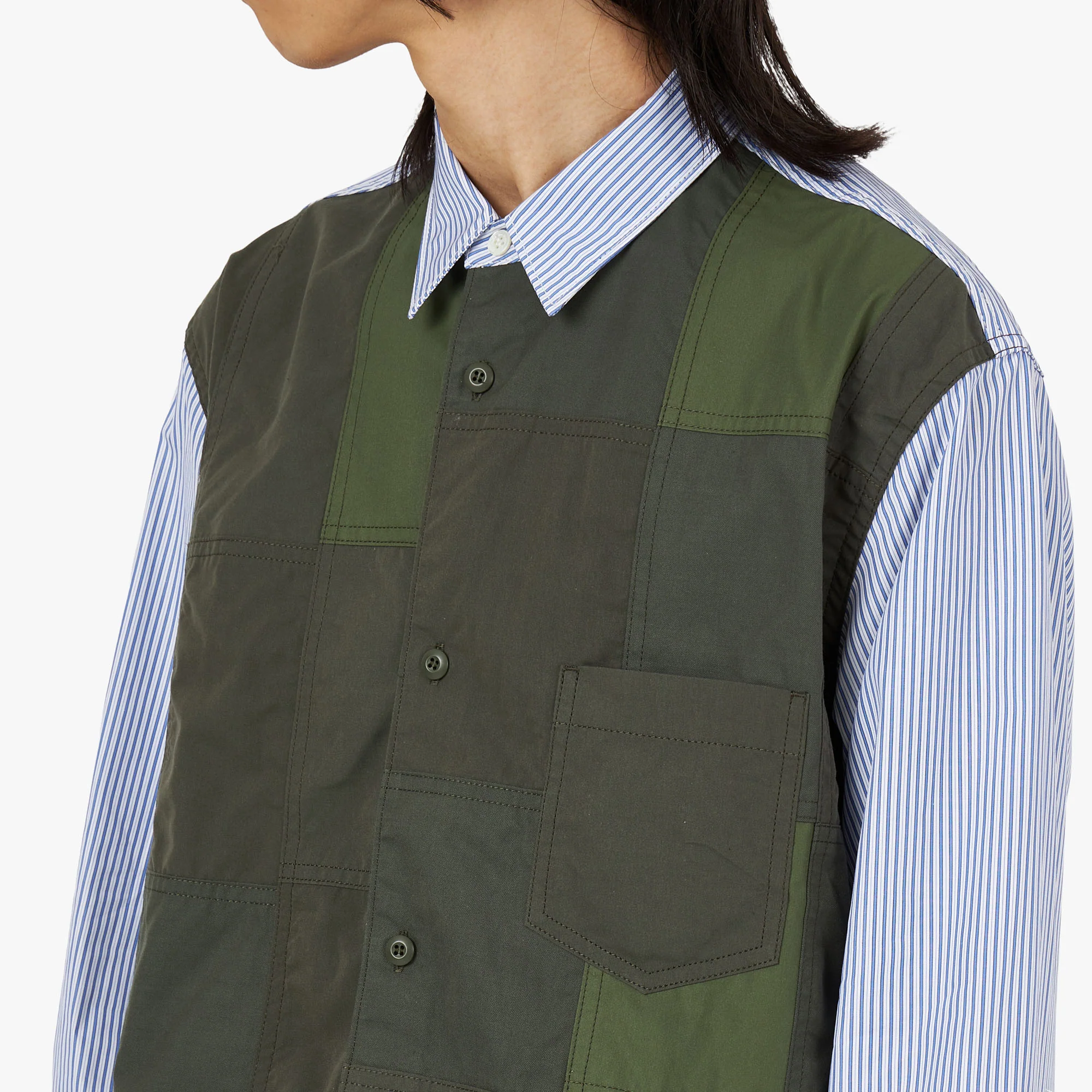 COMME des GARÇONS HOMME Multi Fabric Shirt / Mix - Image 5