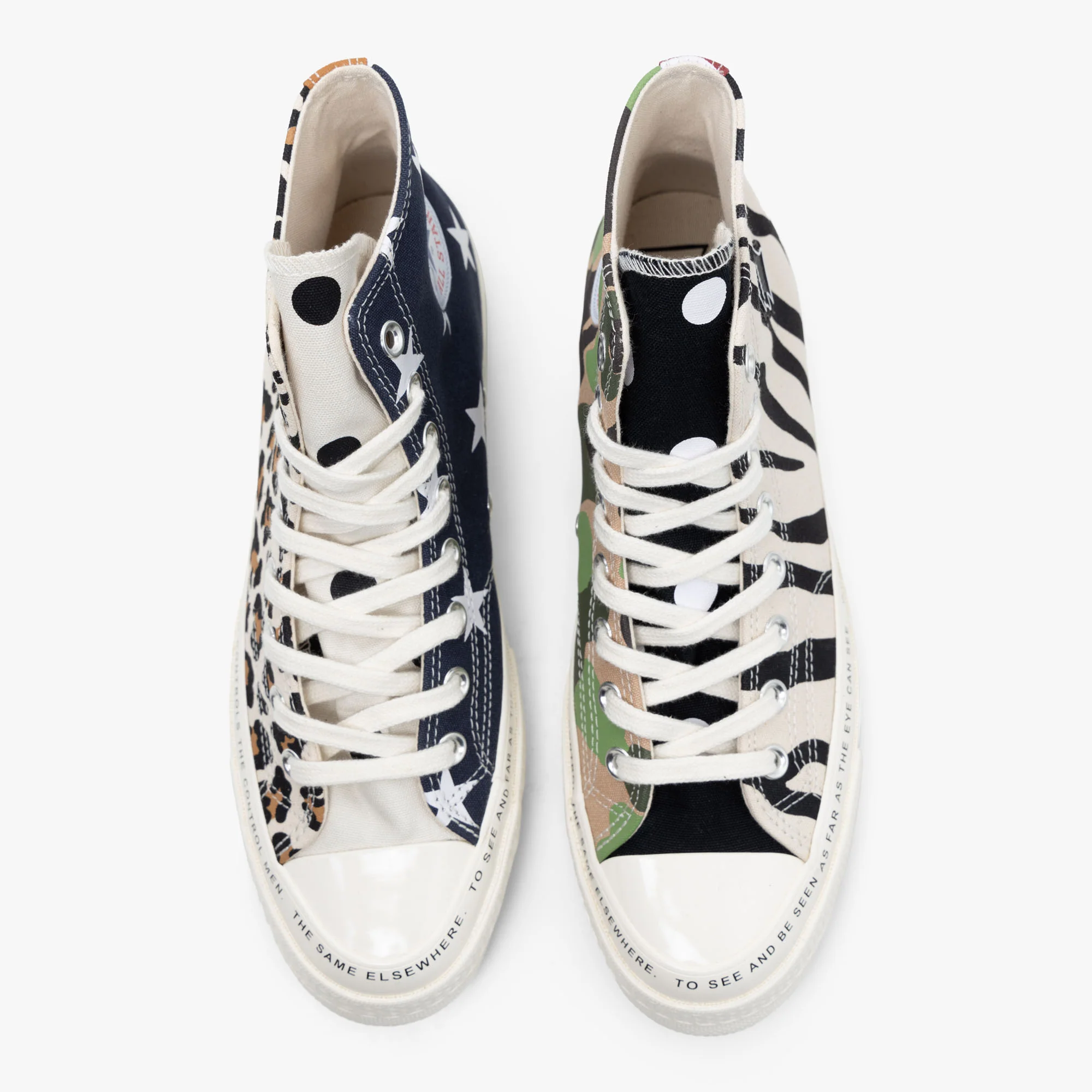 Converse x Brain Dead Chuck 70 Hi Egret / Black - Multi - Image 5