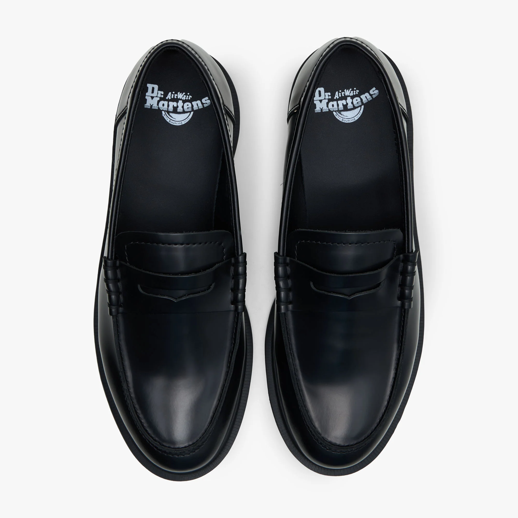 Dr. Martens Mayfare Polished Smooth Leather Penny Loafers / Black - Image 4