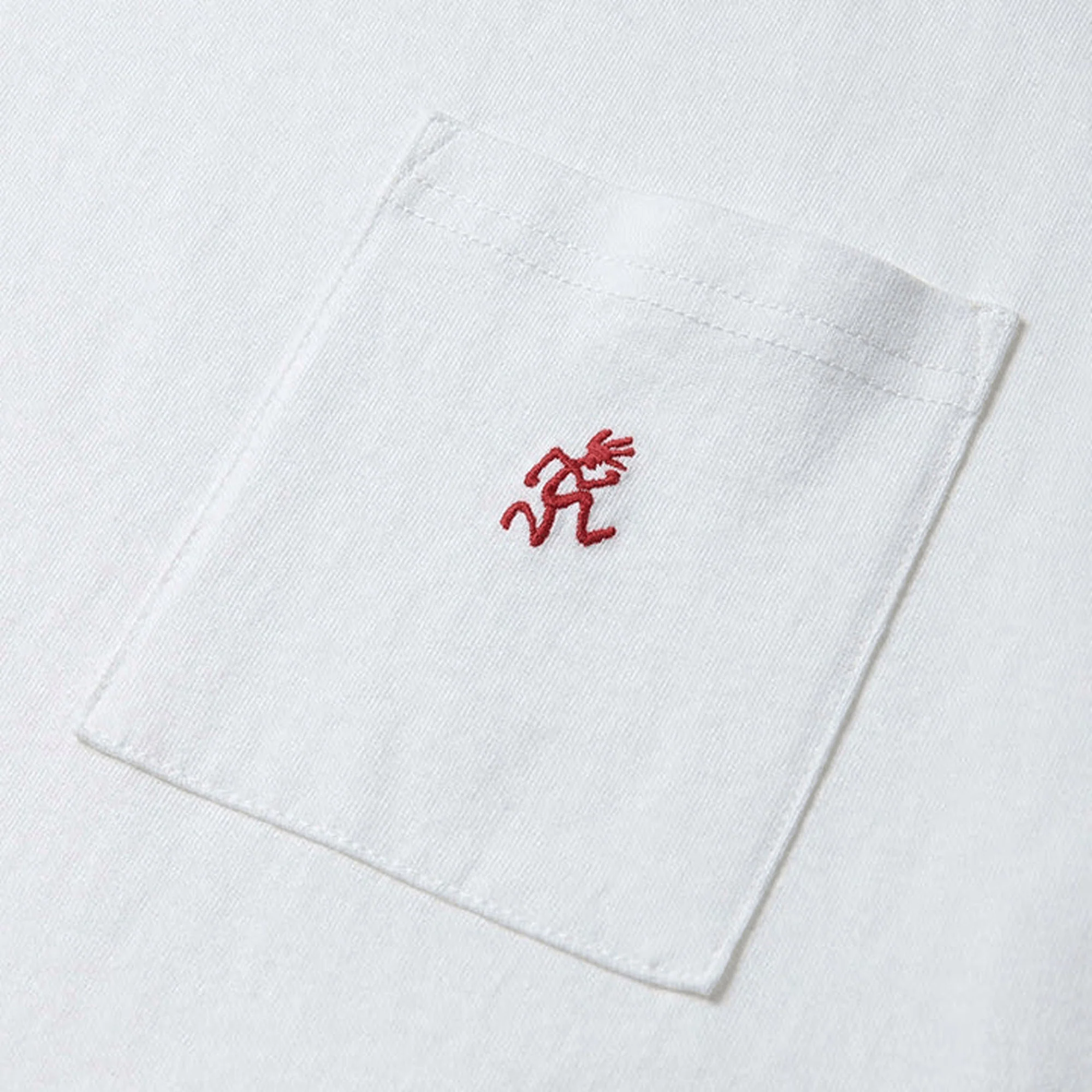 Gramicci One Point T-Shirt / White - Image 3