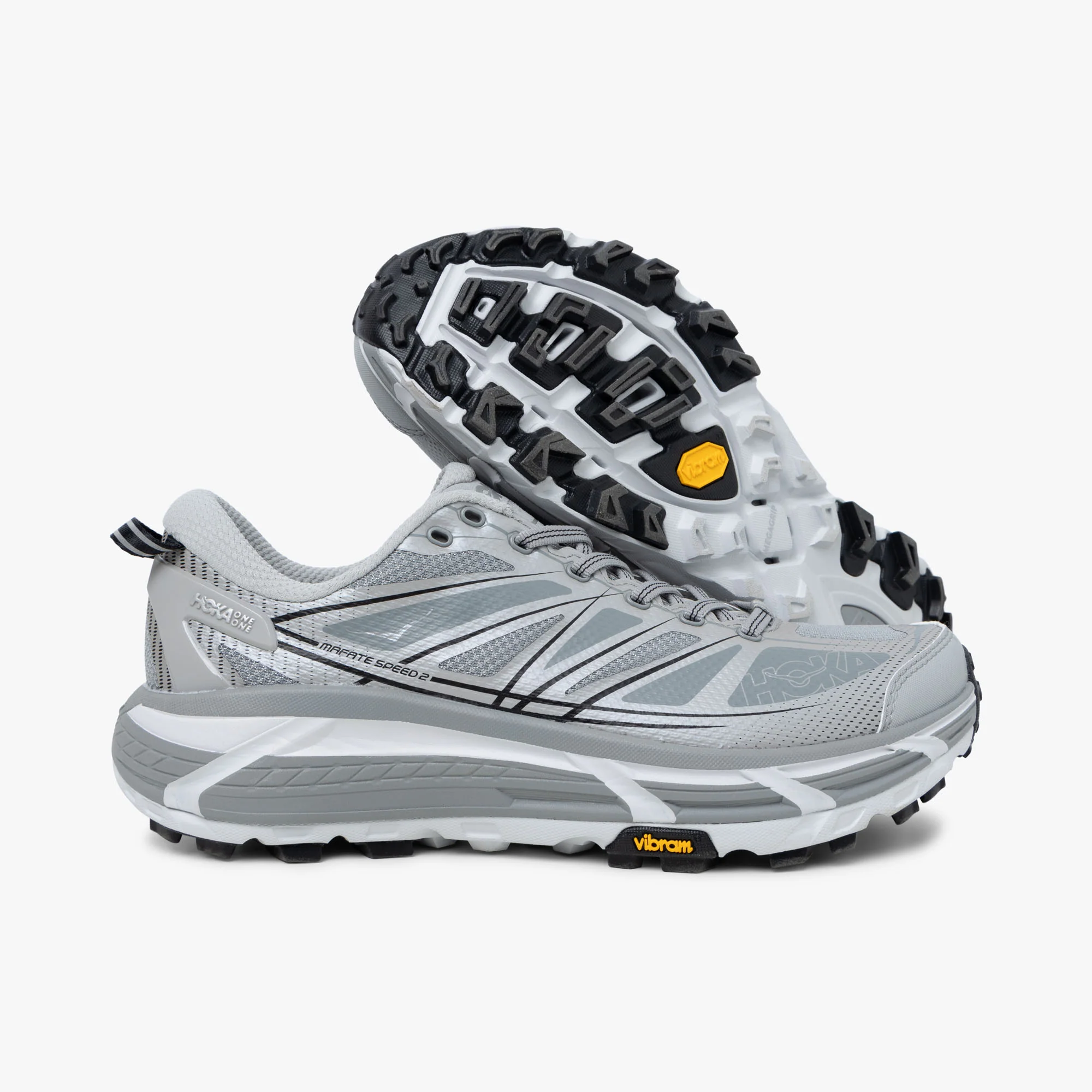 Hoka U Mafate Speed 2 Stellar Grey / Galactic Grey - Image 2