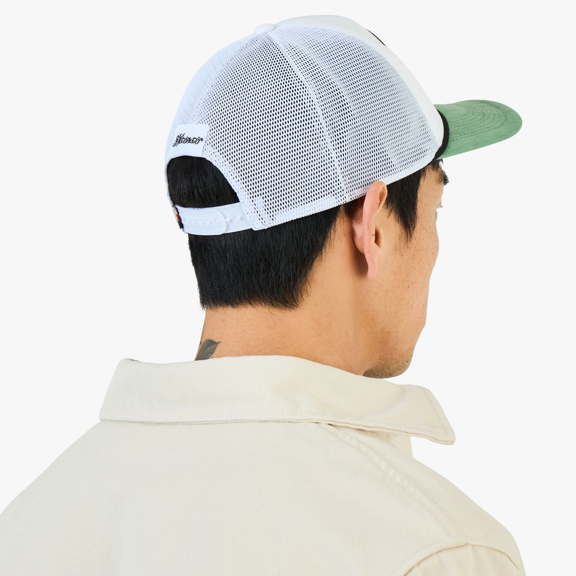 Honor The Gift H Patch Trucker Cap / Bone - Image 3