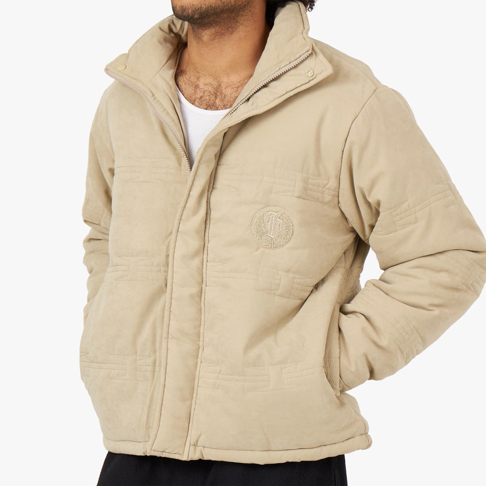 Honor The Gift H Wire Quilt Jacket / Bone - Image 4