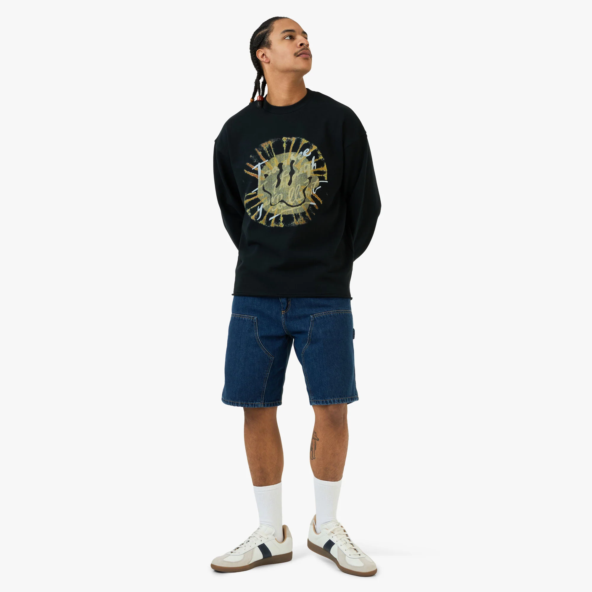 Honor The Gift I Can See Through Your Bullshit Crewneck / Black - Image 6