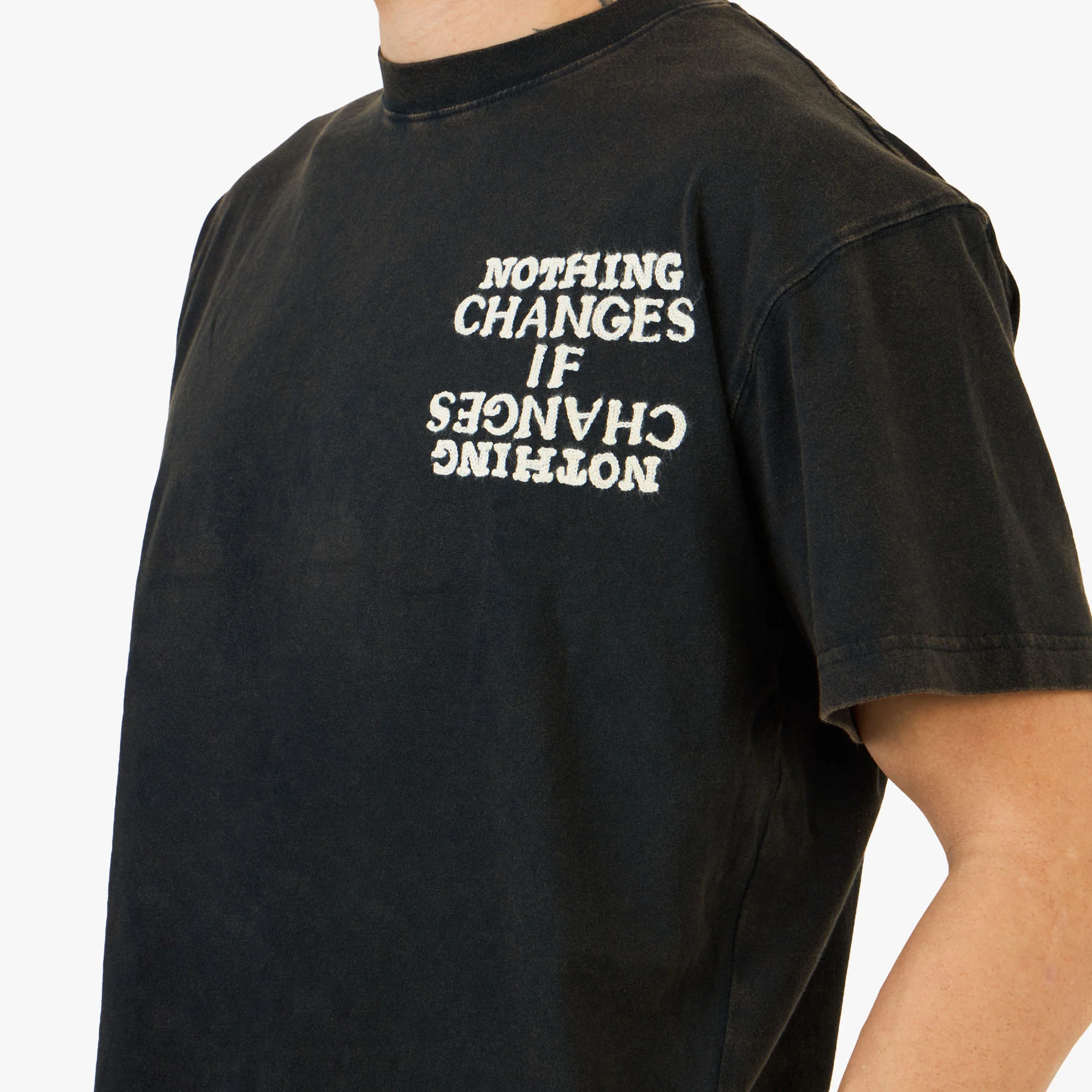 Honor The Gift Nothing Changes T-Shirt / Black - Image 3