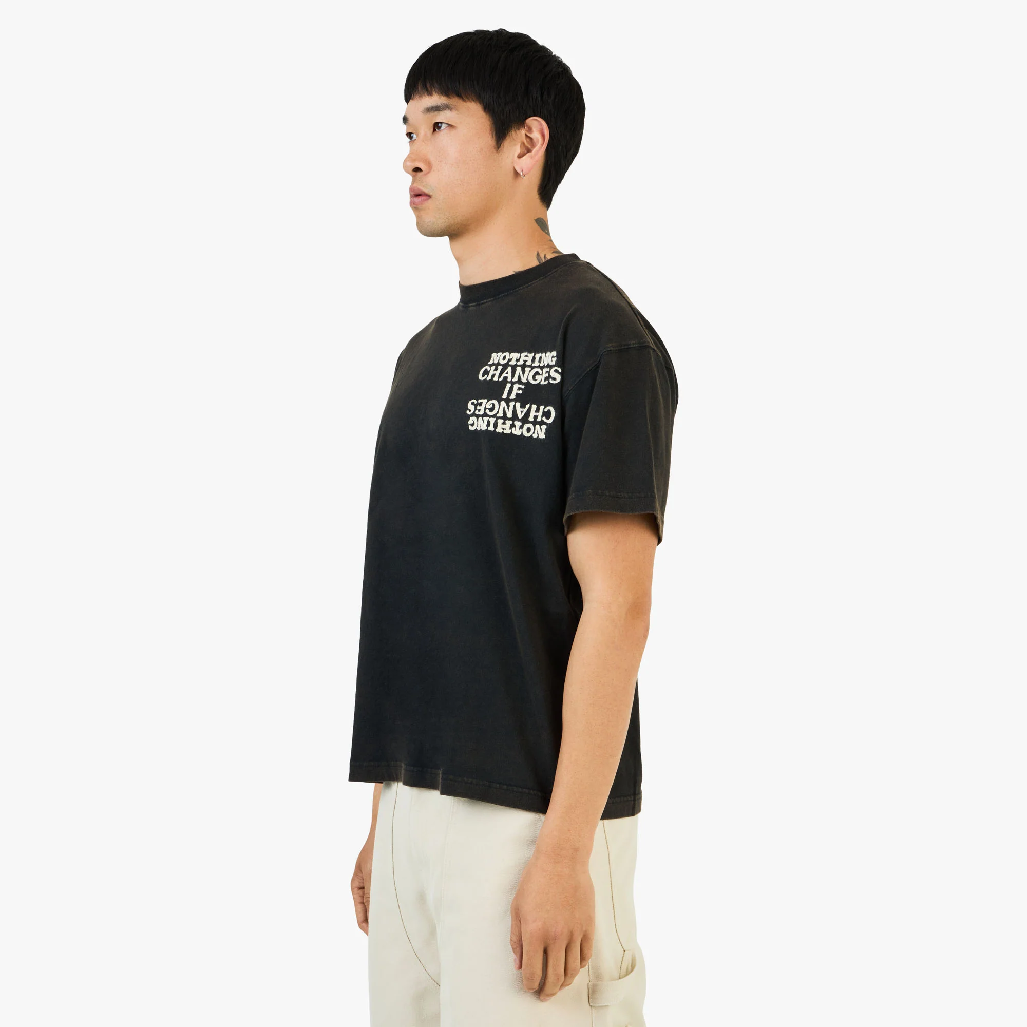 Honor The Gift Nothing Changes T-Shirt / Black - Image 5