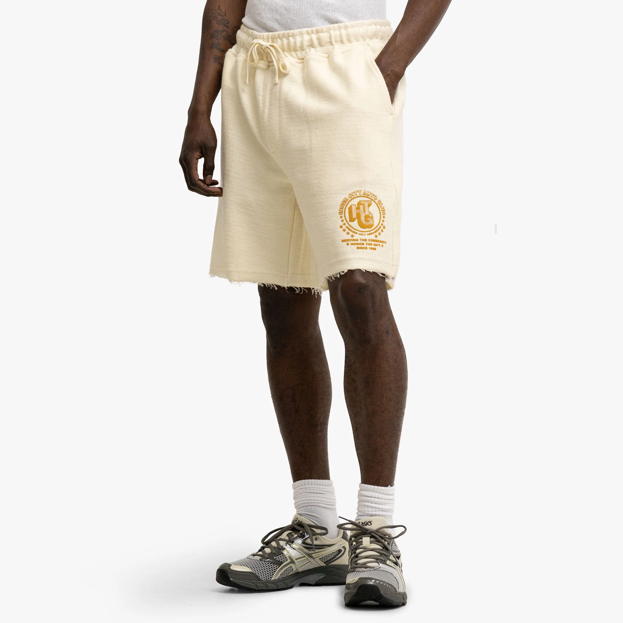 Honor The Gift Race Short White - Image 2