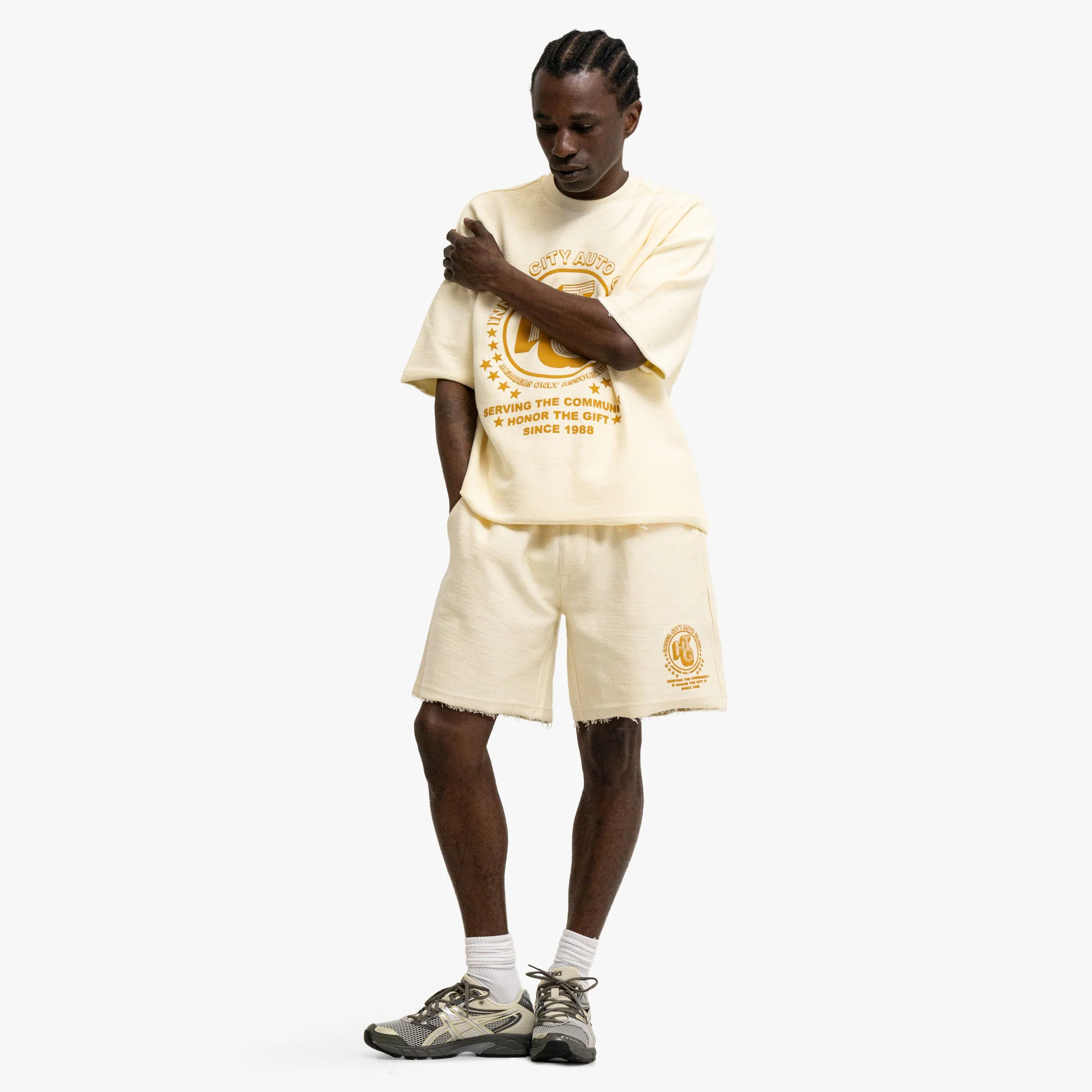 Honor The Gift Race Short White - Image 6