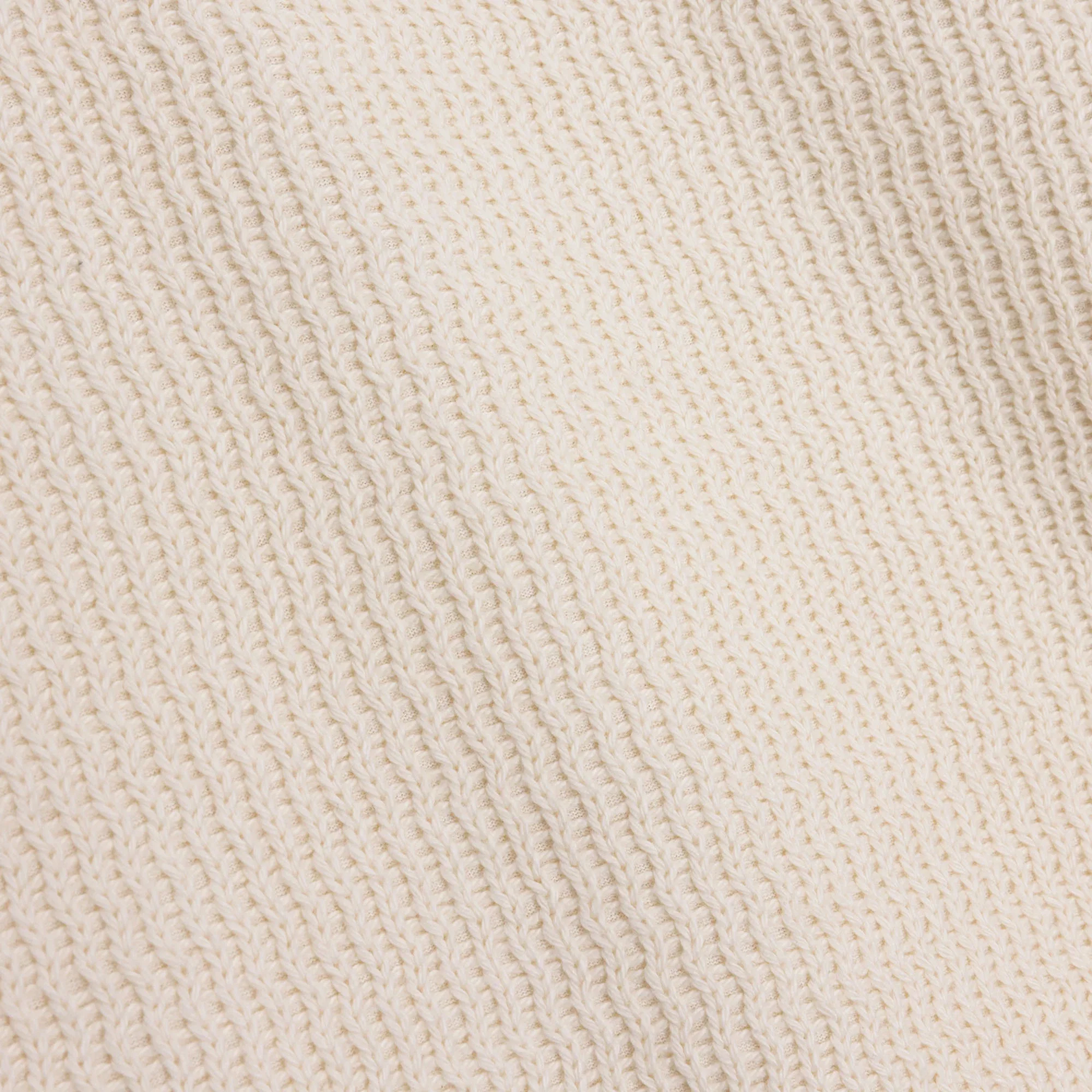 Honor The Gift Wavy Knit Longsleeve Polo / Bone - Image 10
