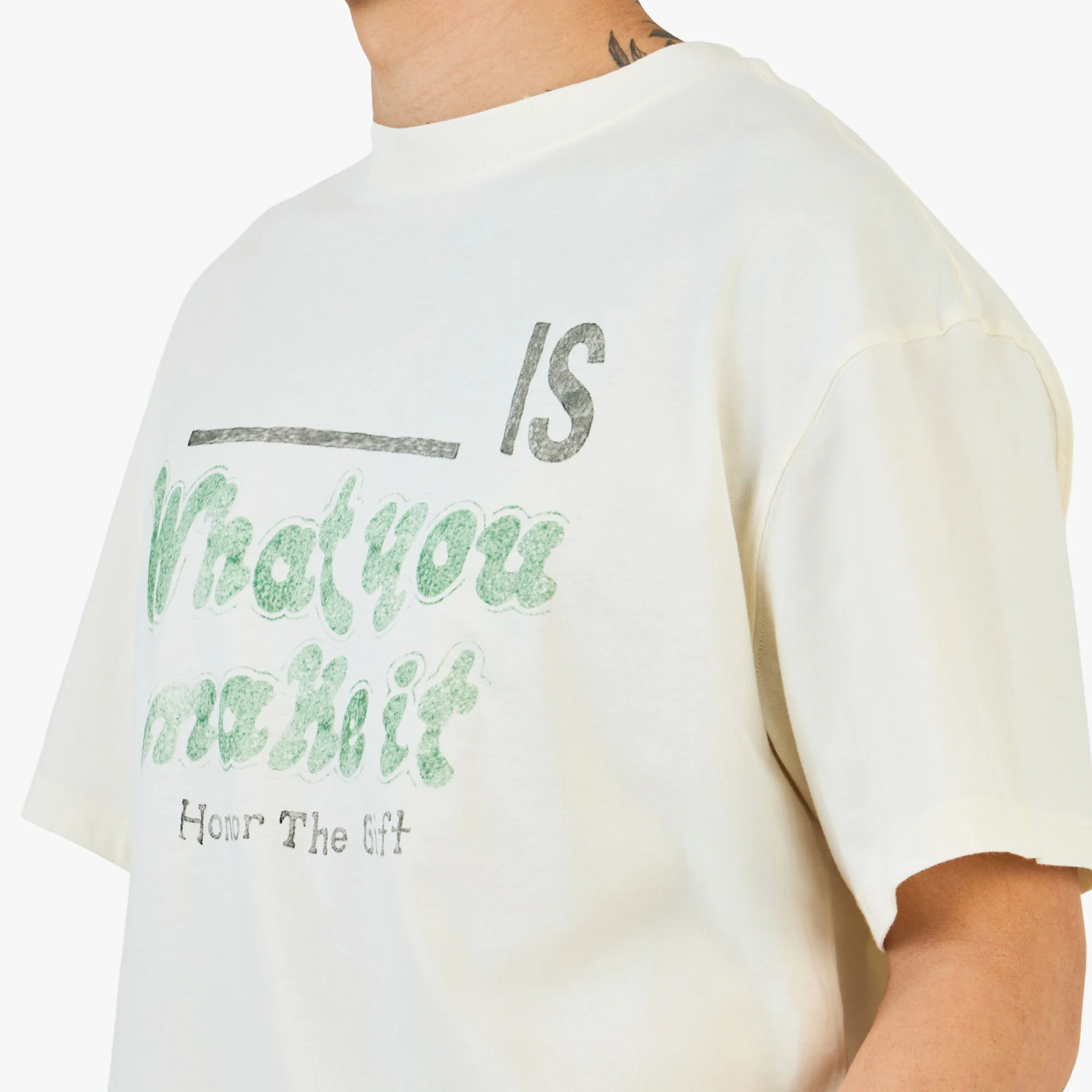 Honor The Gift What You Make It T-Shirt / White - Image 3