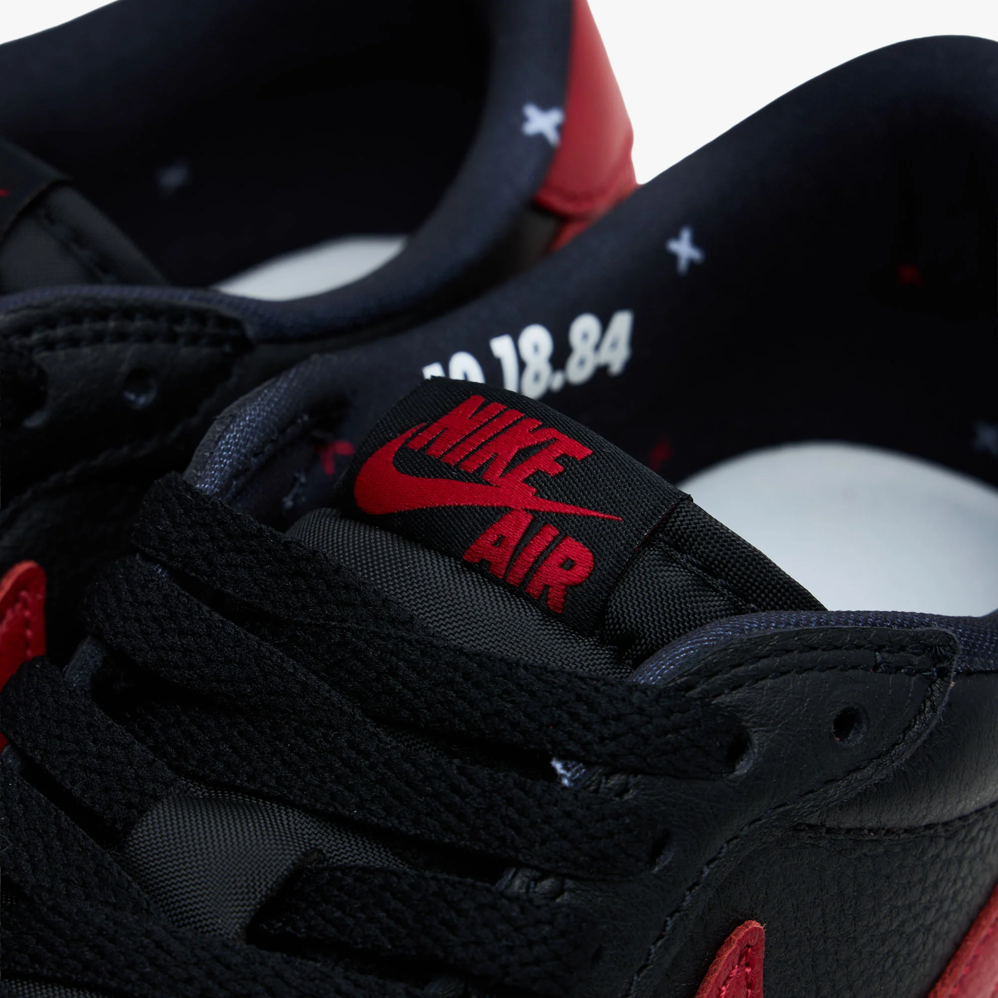 Jordan 1 Retro Low OG Black / Black - Varsity Red - Image 6