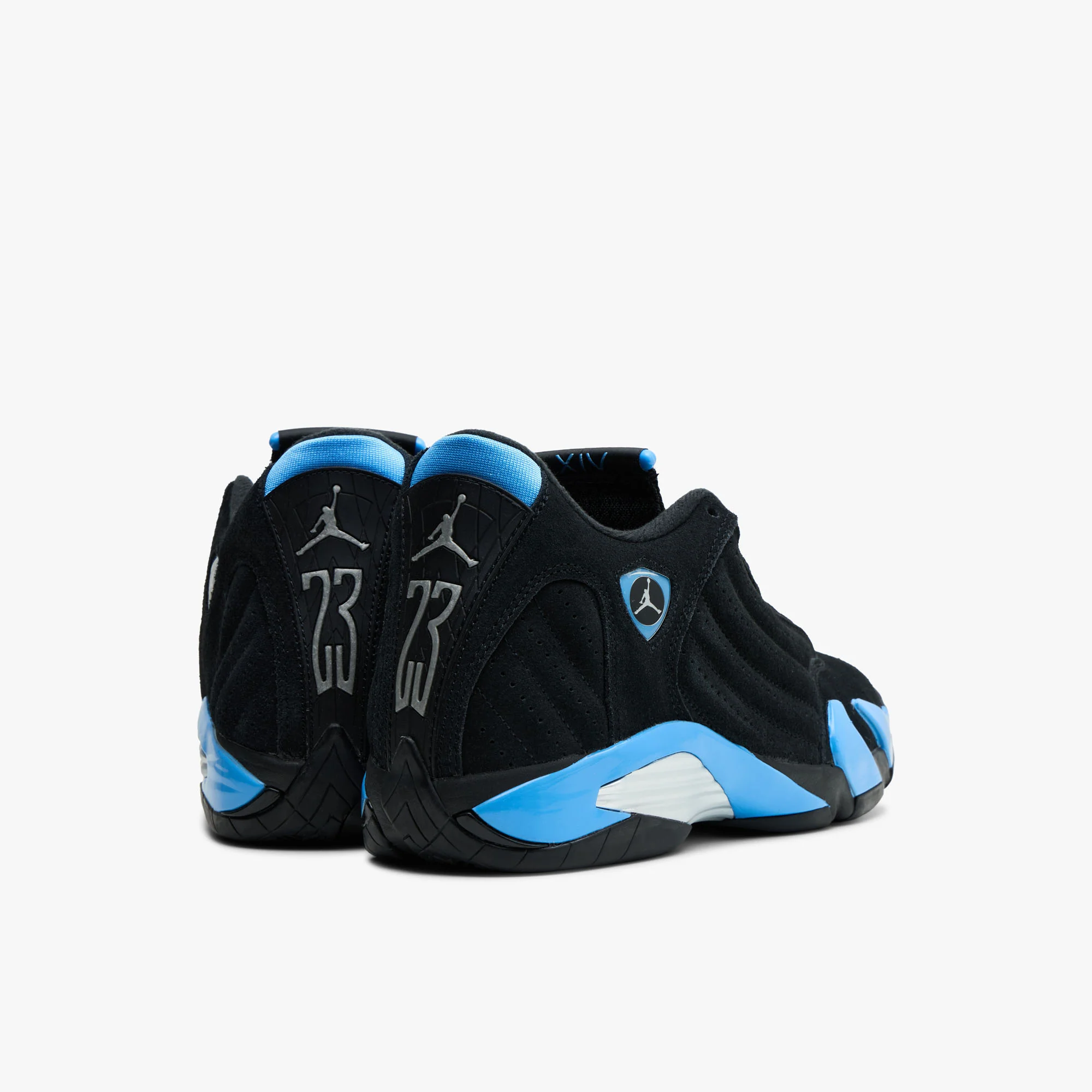 Jordan 14 Retro Black / White - University Blue - Image 3