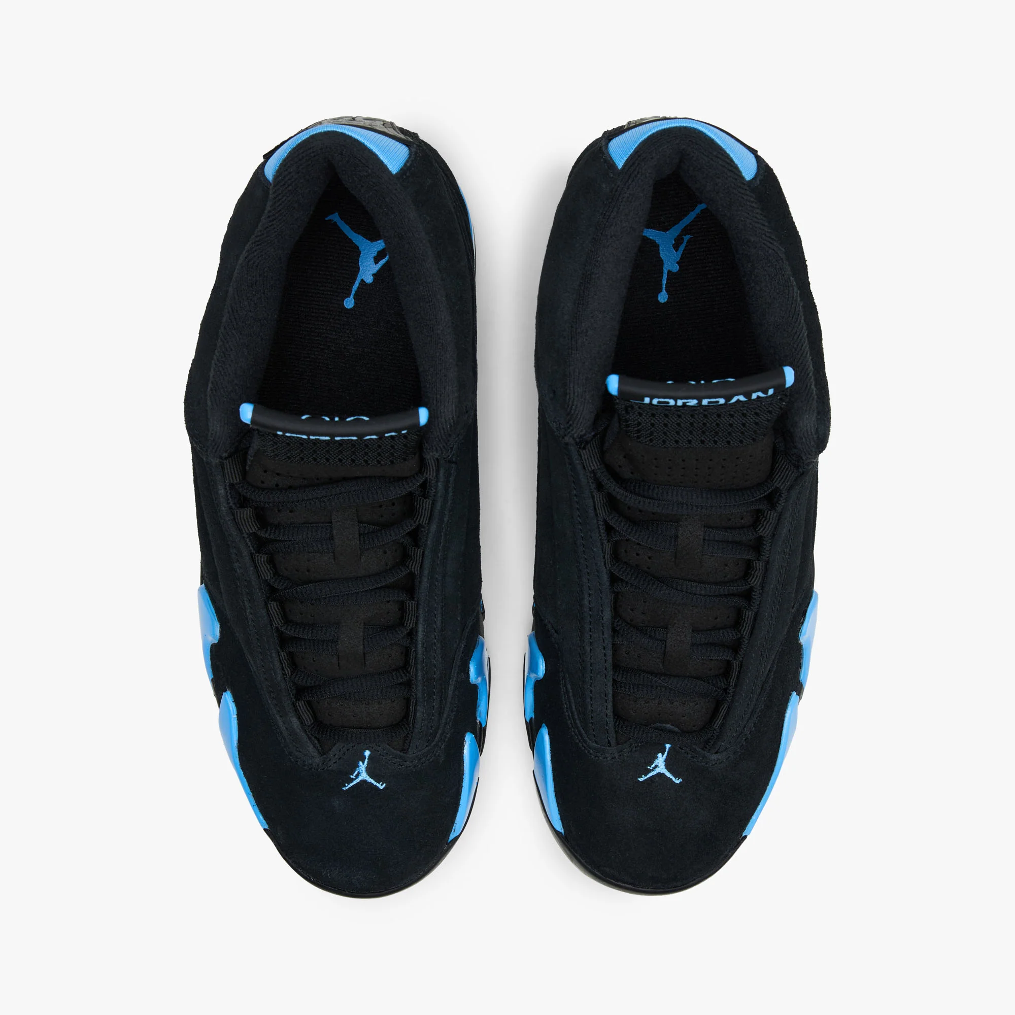 Jordan 14 Retro Black / White - University Blue - Image 4