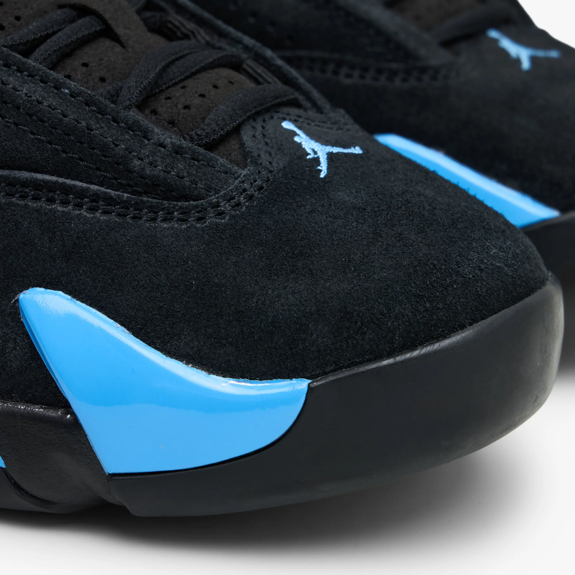 Jordan 14 Retro Black / White - University Blue - Image 6