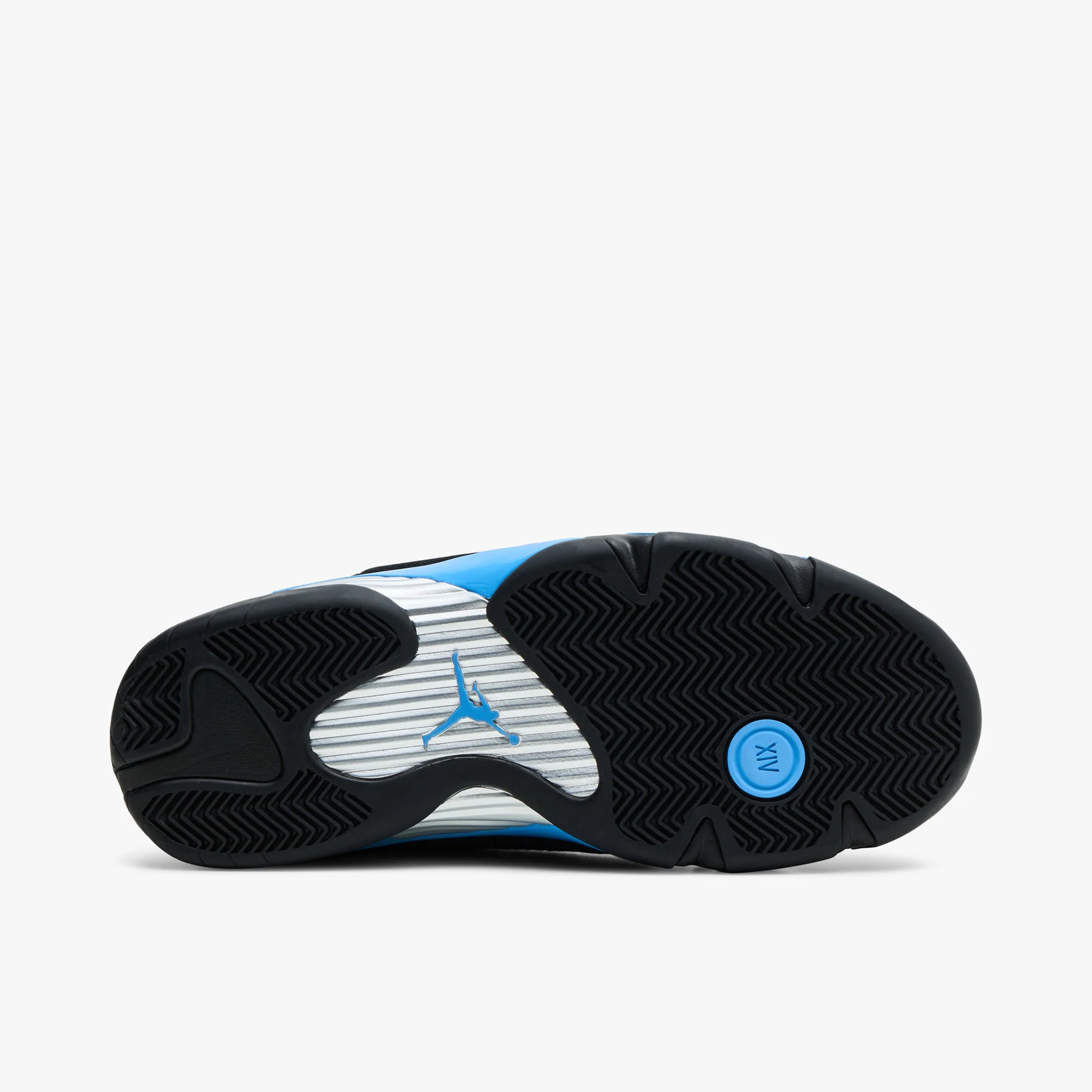 Jordan 14 Retro Black / White - University Blue - Image 7